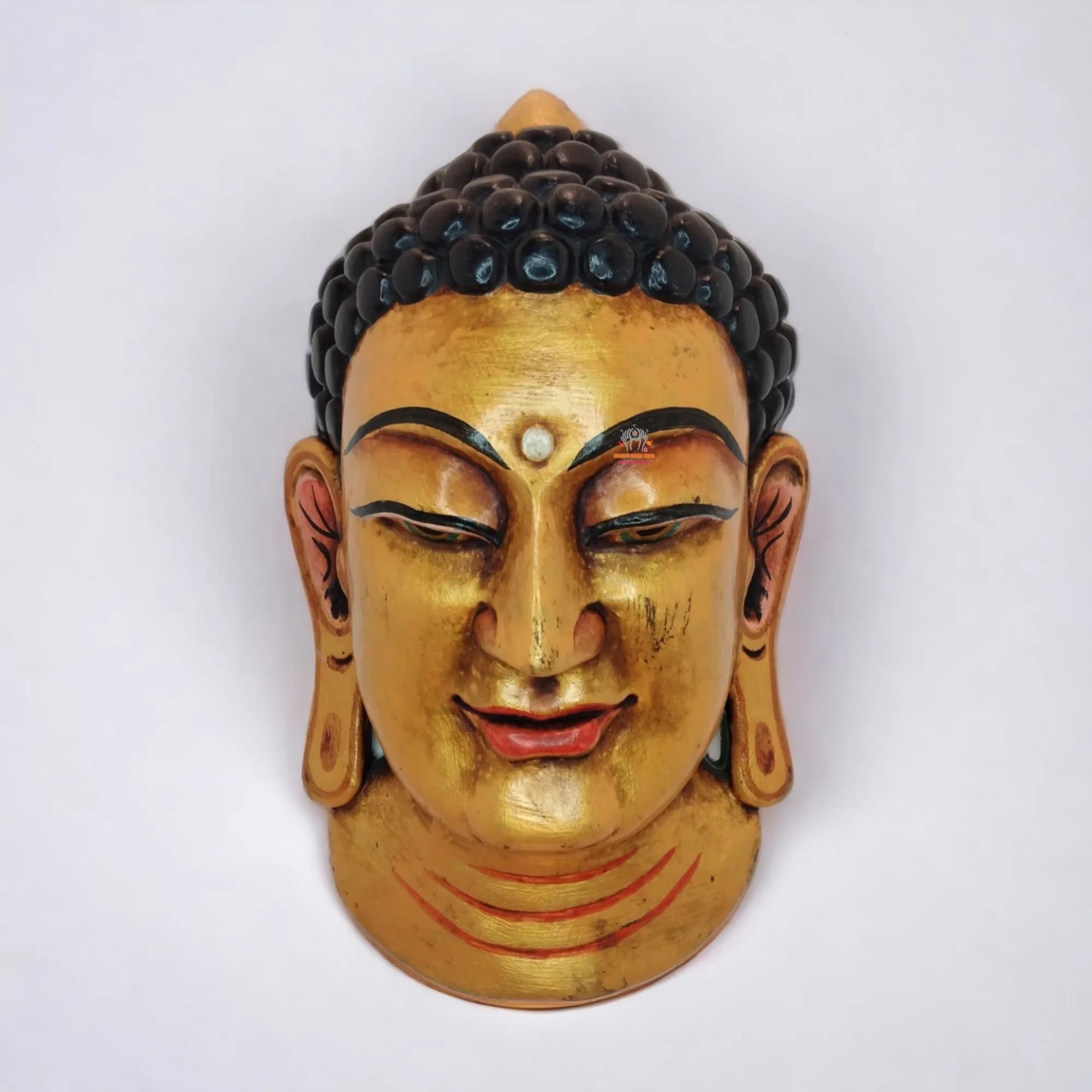 Nepali Golden Buddha Mask