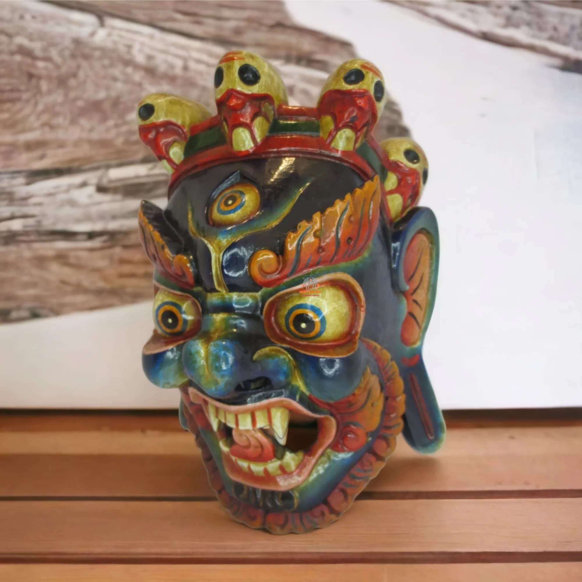 Mahakala Wooden Mask