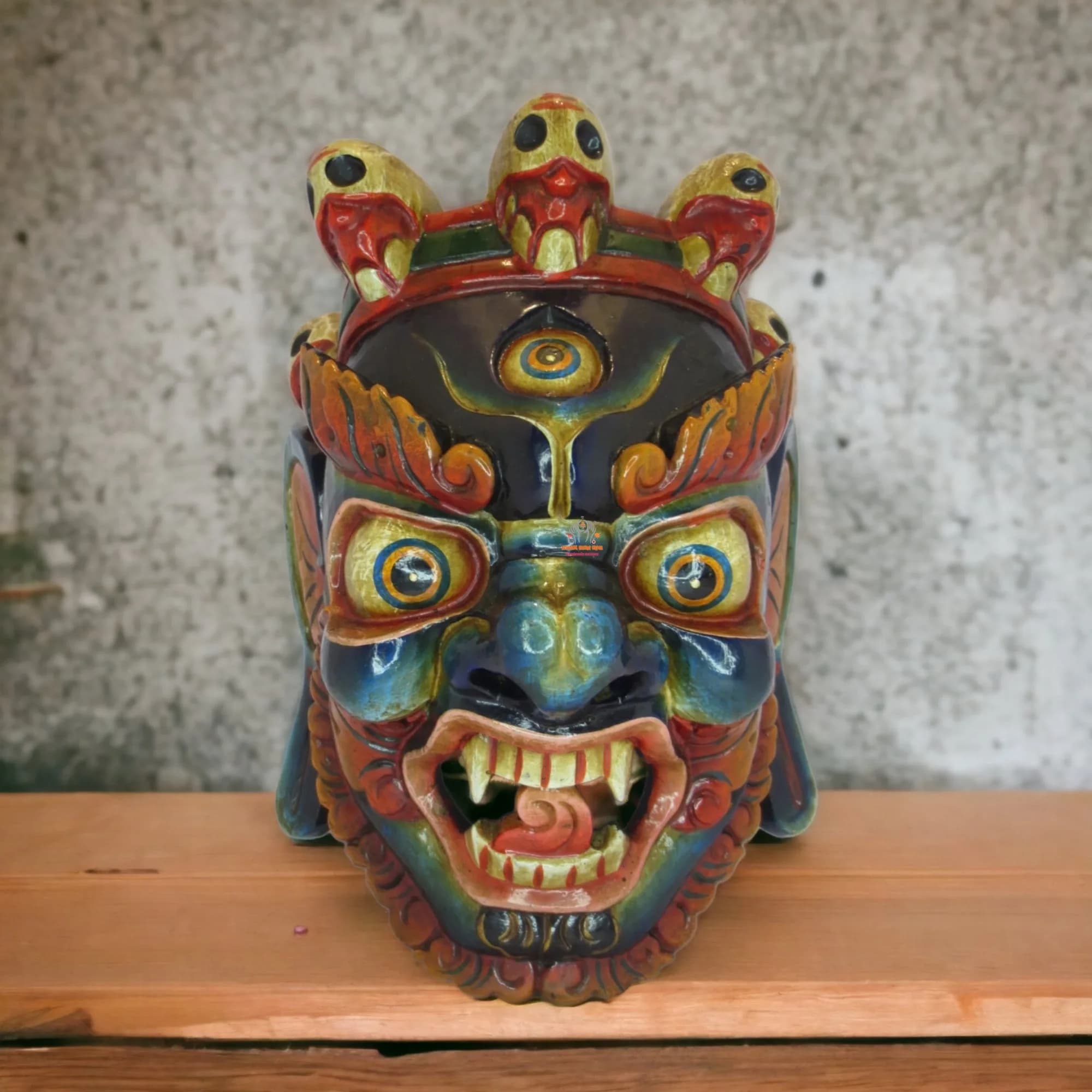Mahakala Wooden Mask