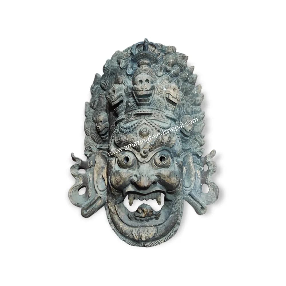 Wooden Newari Mahakala Mask
