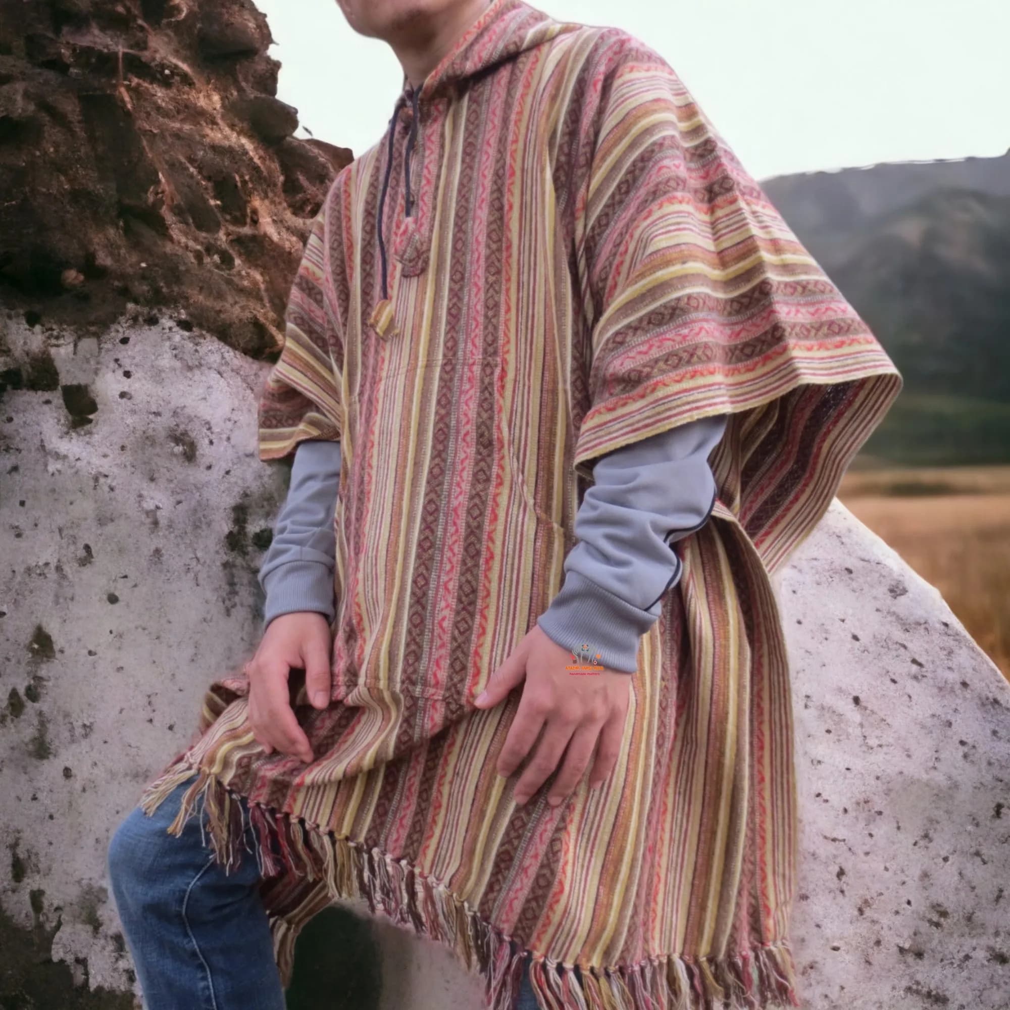 Nepali Cotton Poncho