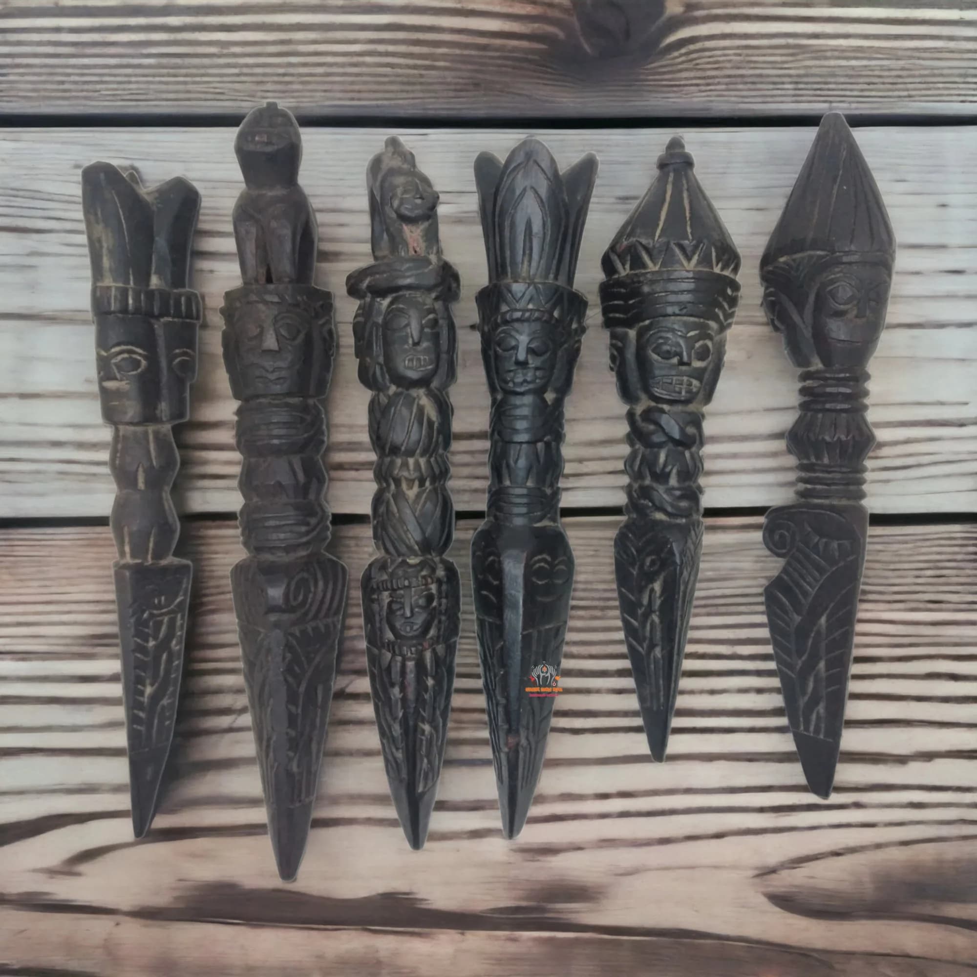 Tibetan Wooden Phurba