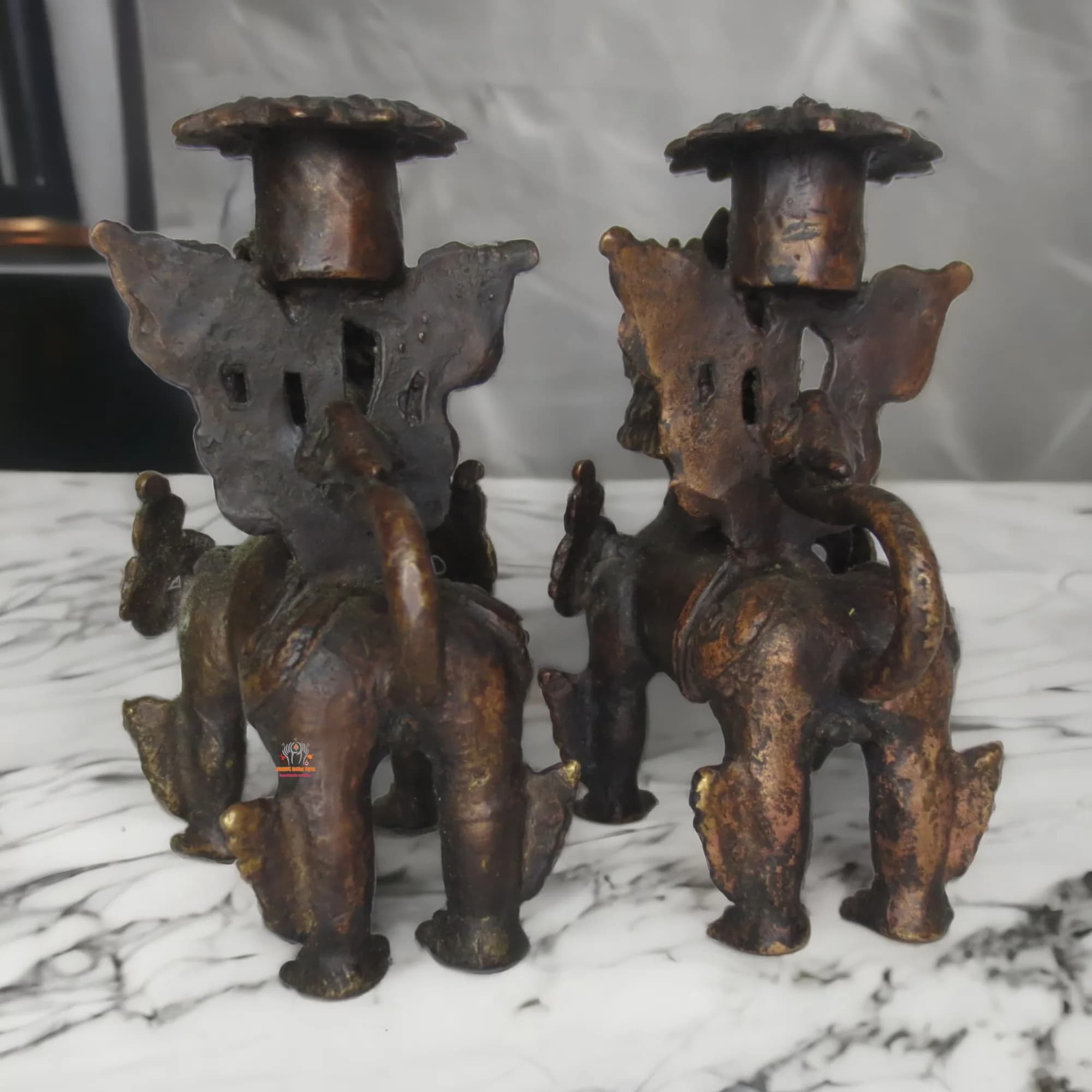 Snow Lion Candle Holder