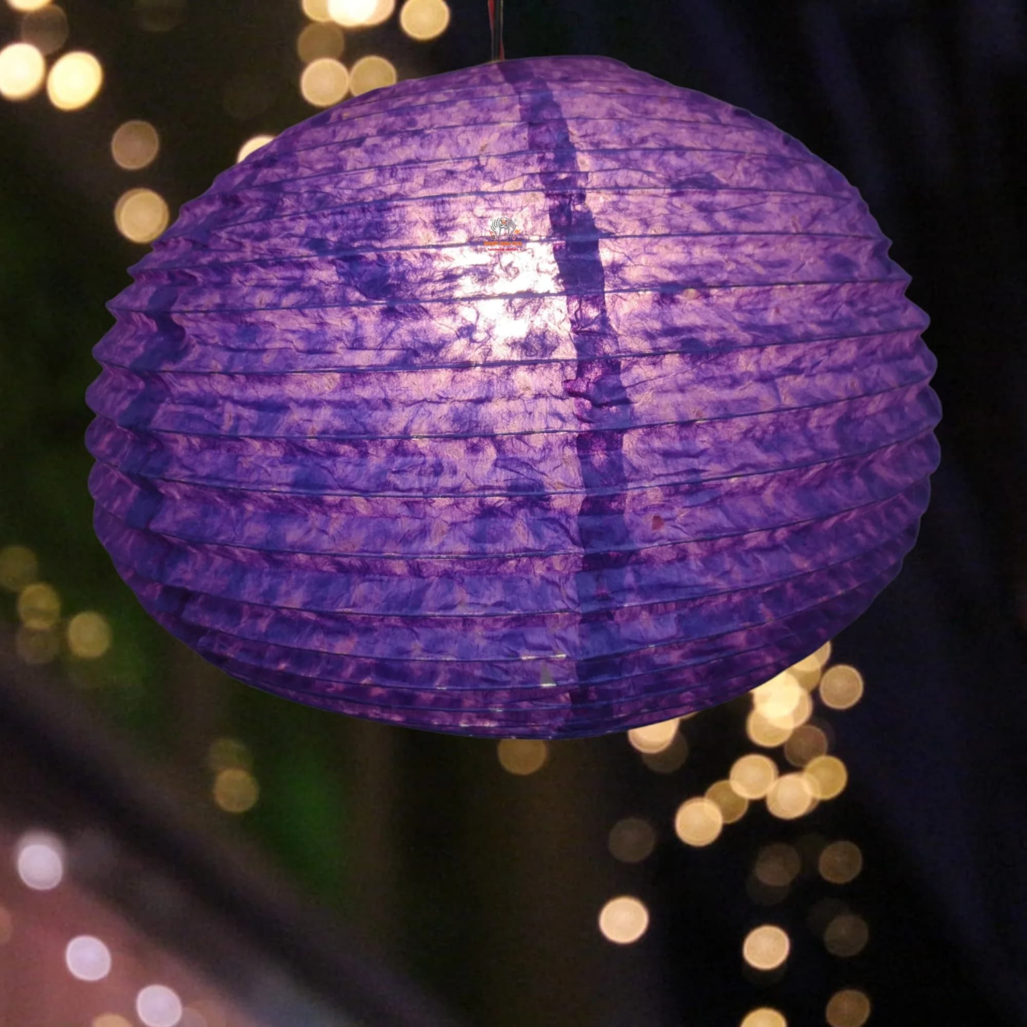 Paper Ball Lampshade Purple
