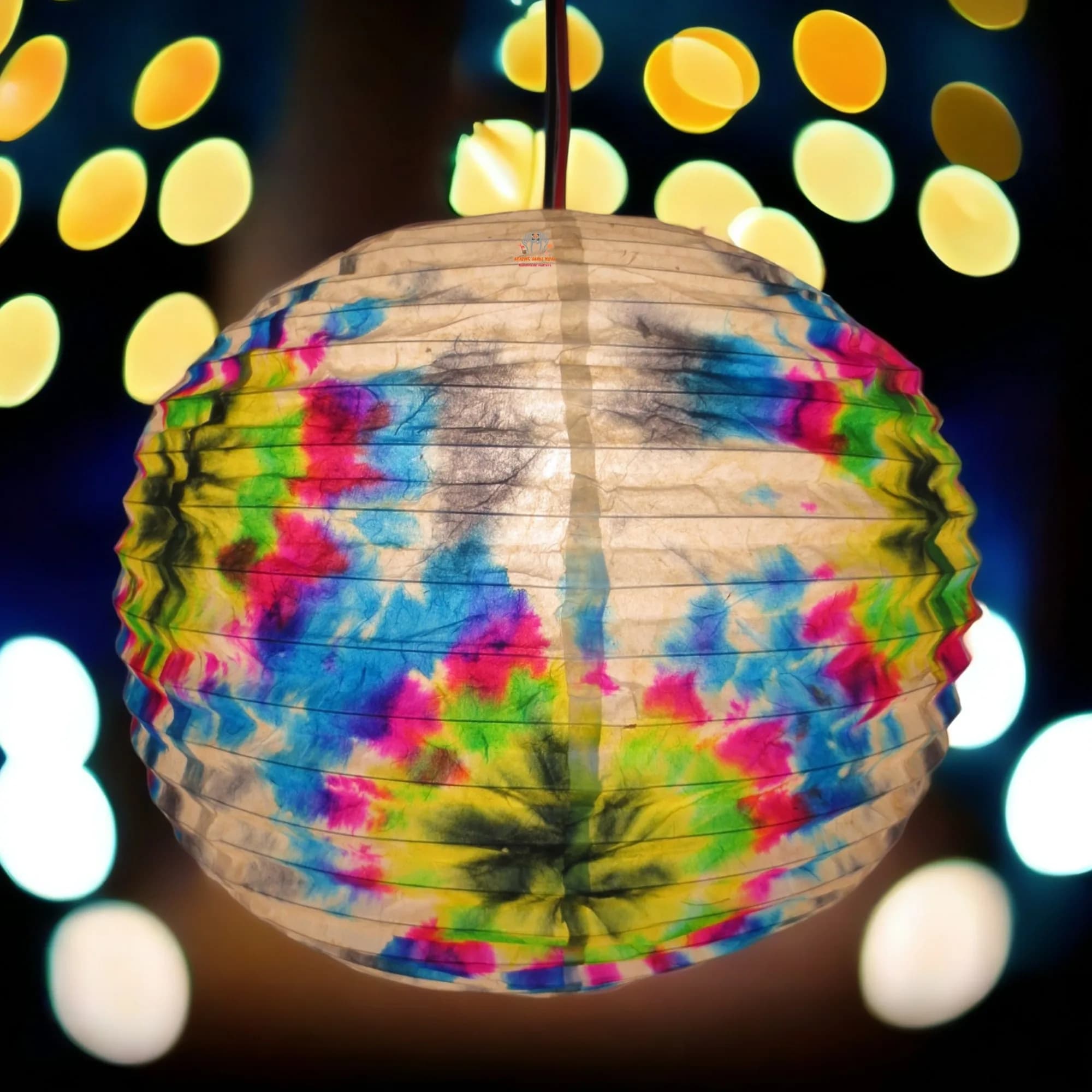 Tie-Dye Lantern Lampshade