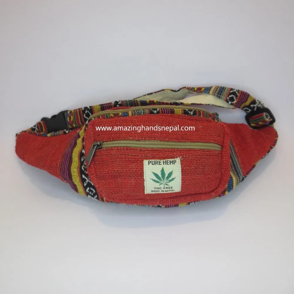 Hemp Cotton Money Belt Bag