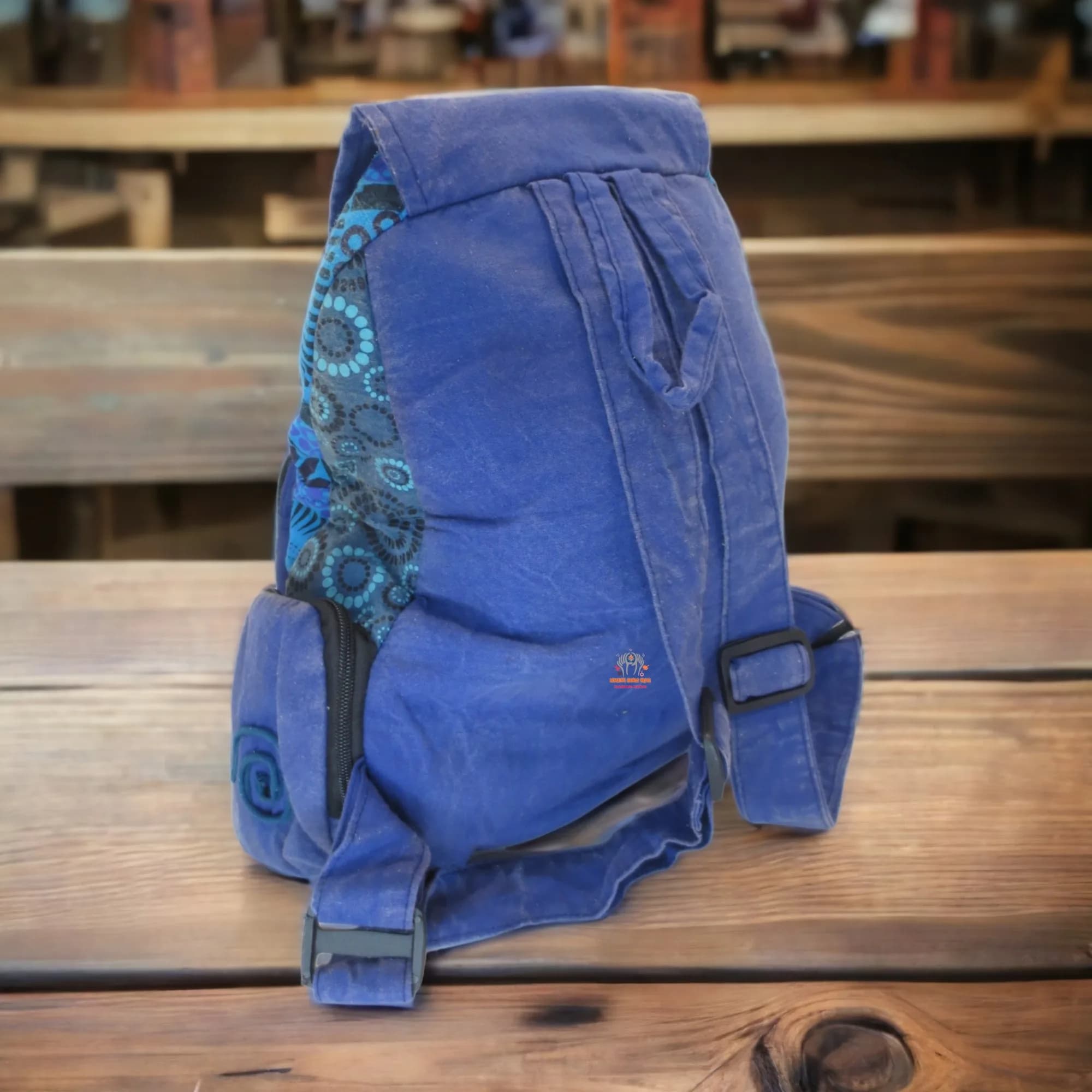 Artistic Patched Backpack