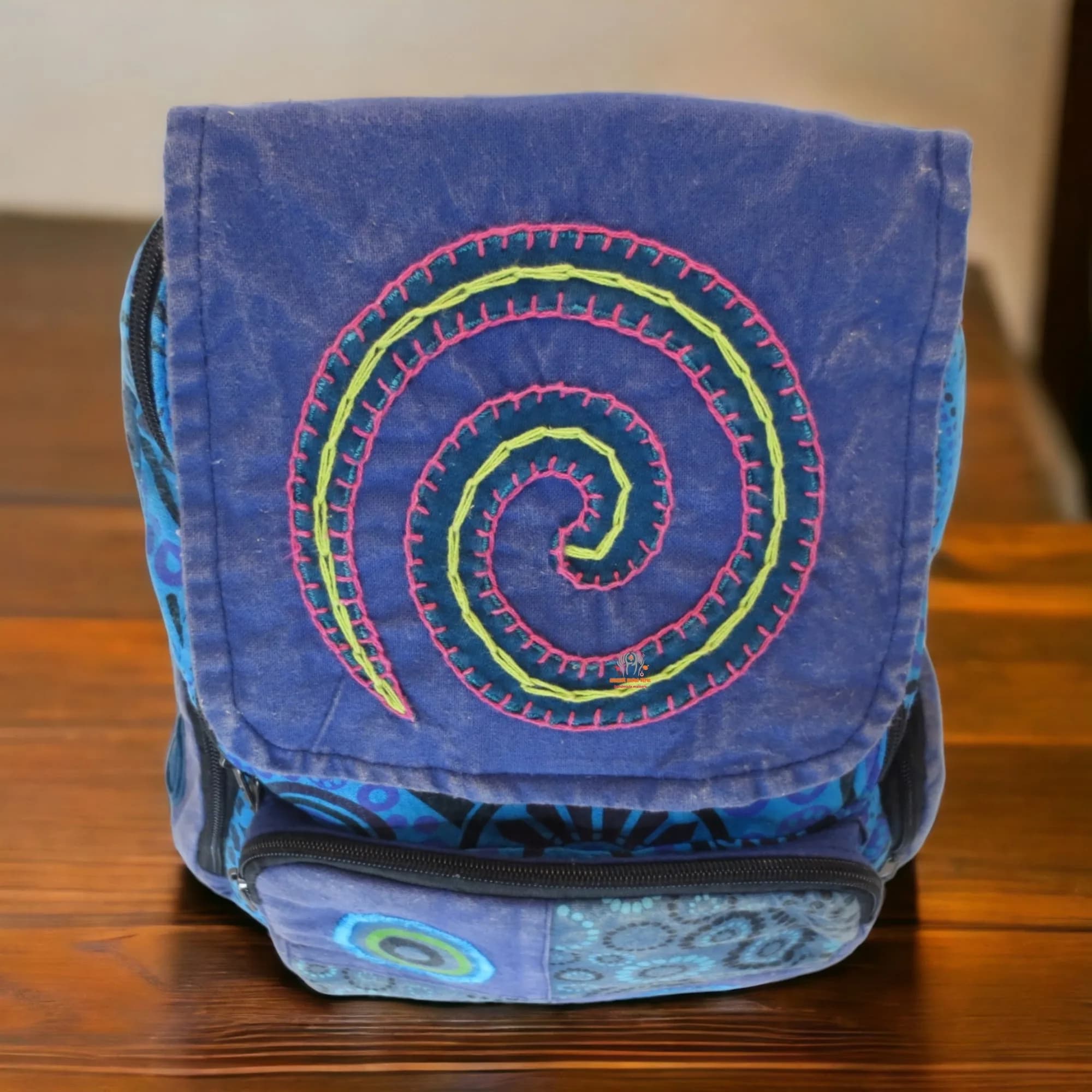 Artistic Patched Backpack