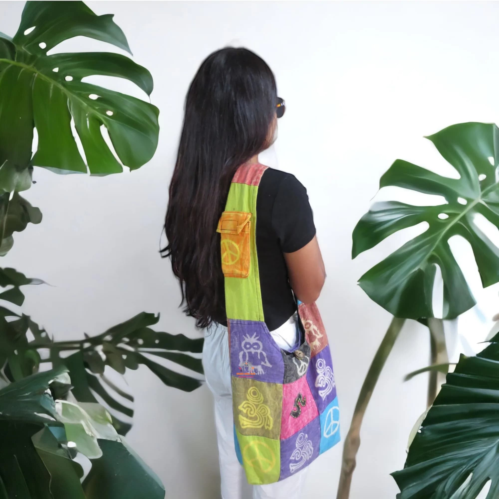 Om Patched Bag