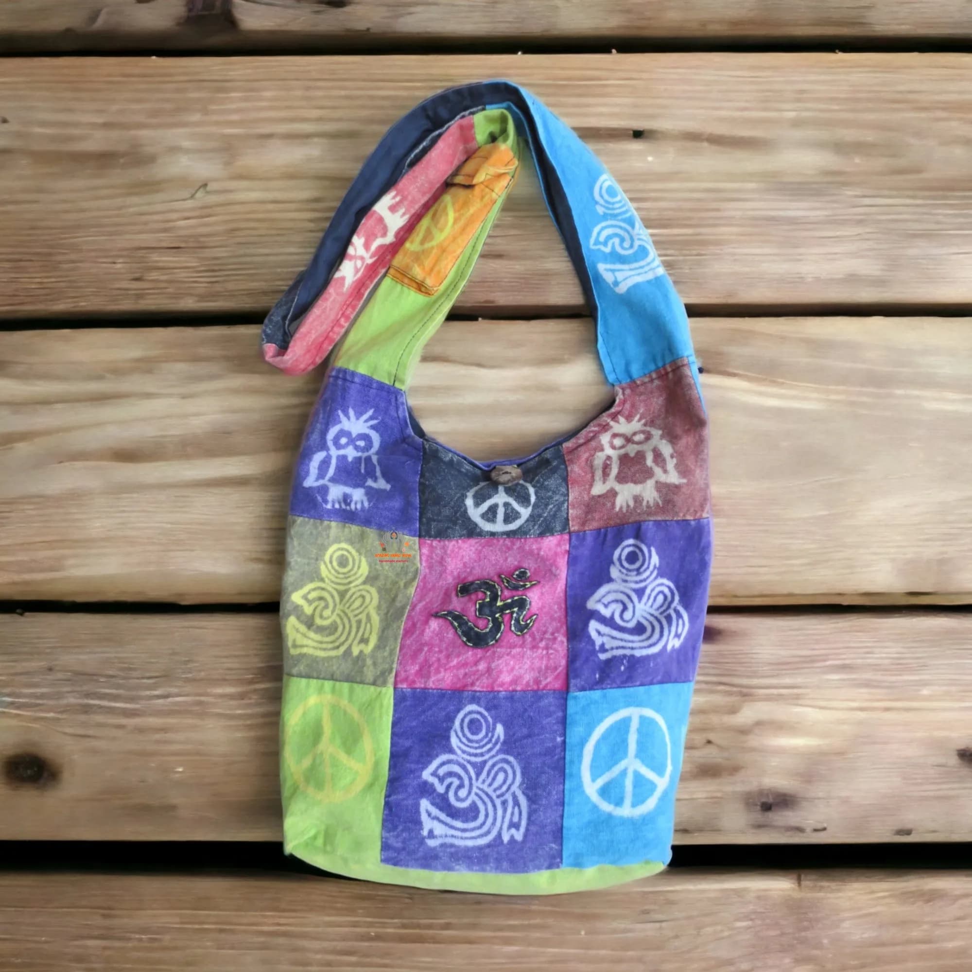 Om Patched Bag