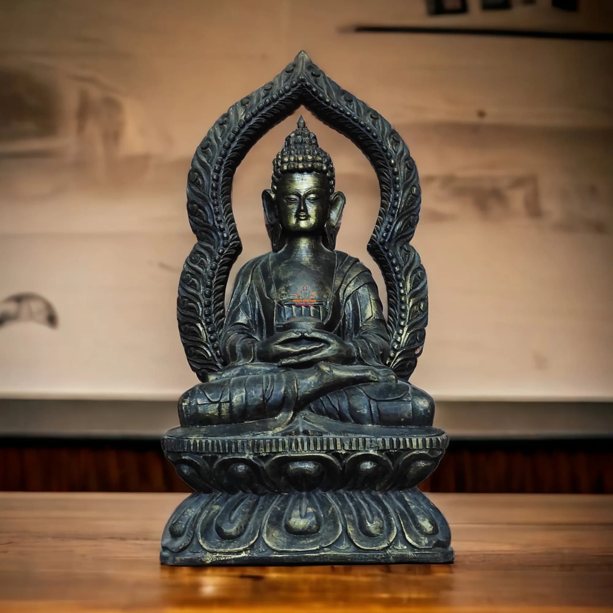 Wooden Buddha Statue