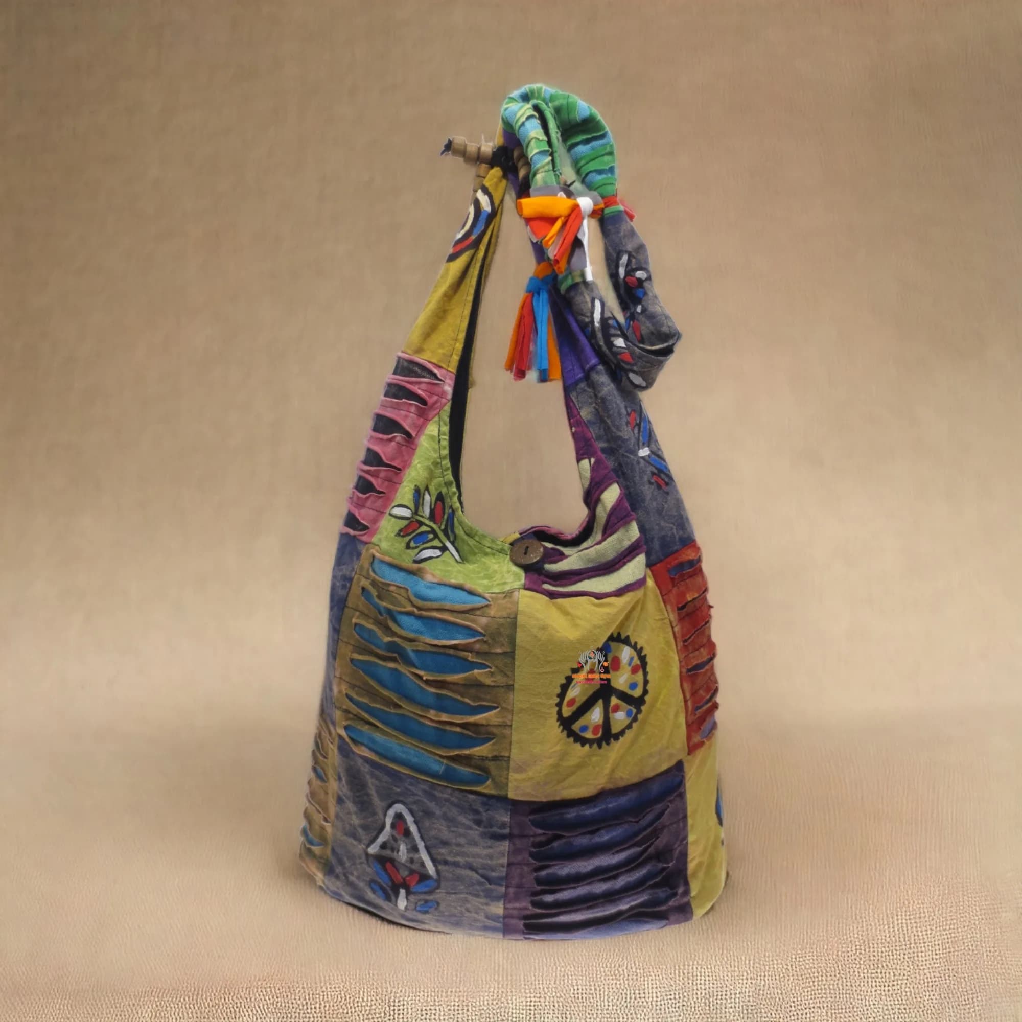 Cotton Patched Bag