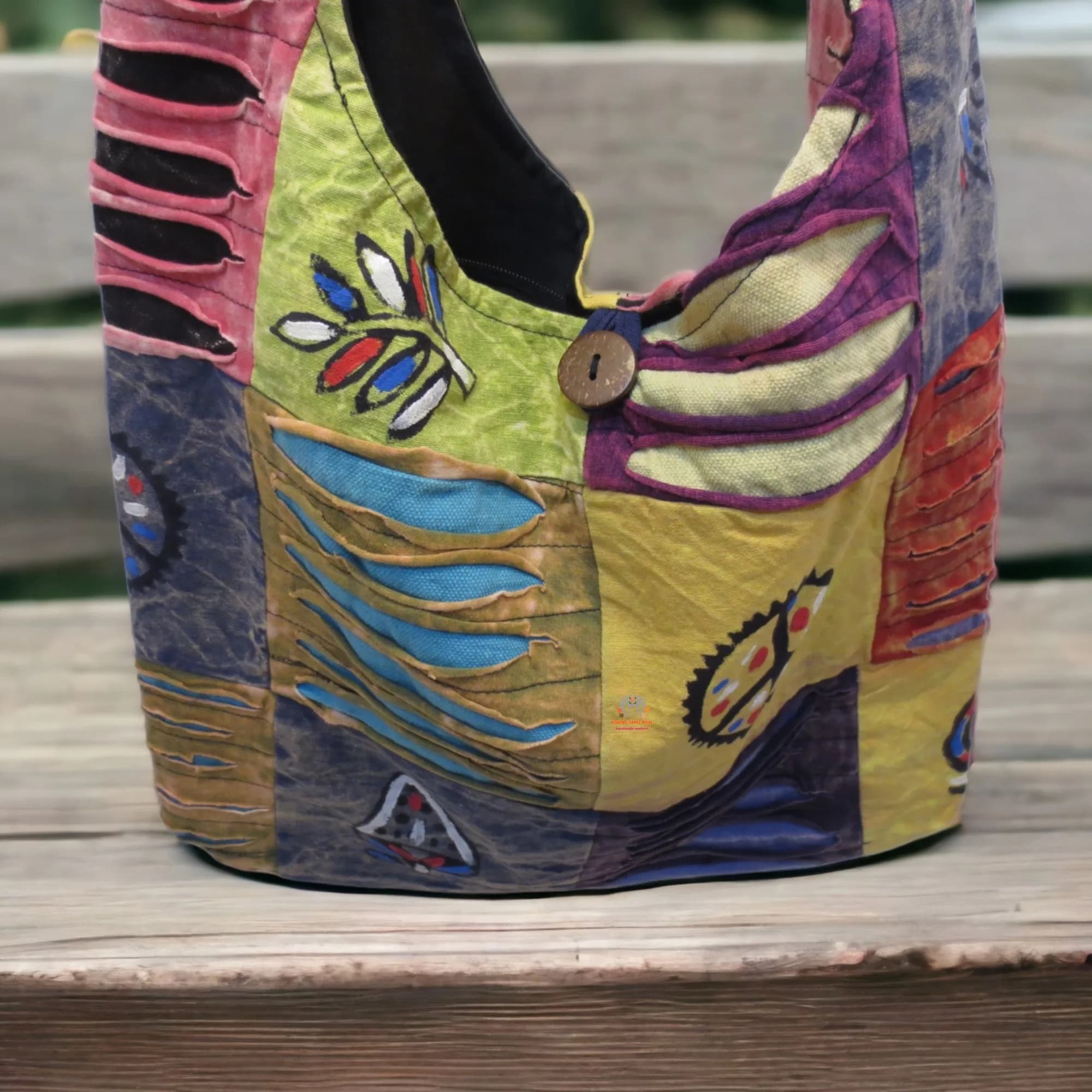Cotton Patched Bag