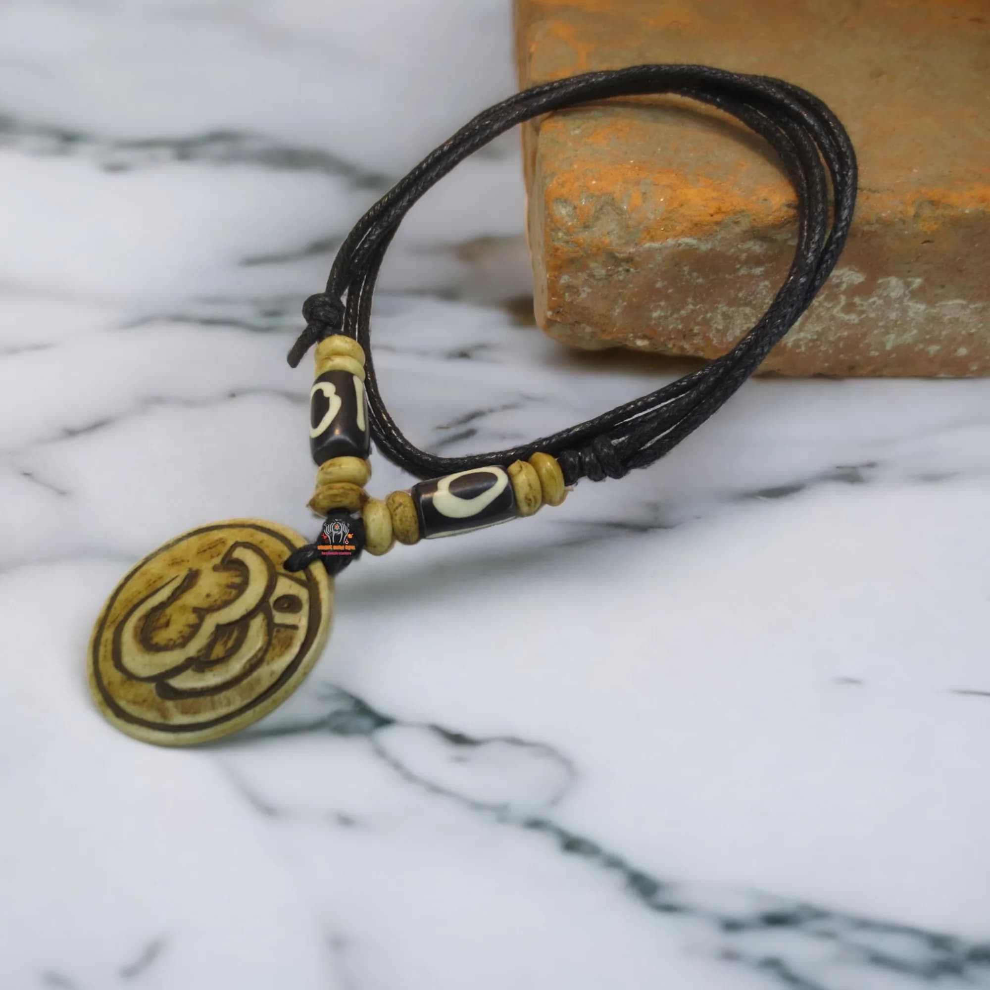 Sanskrit Om Necklace