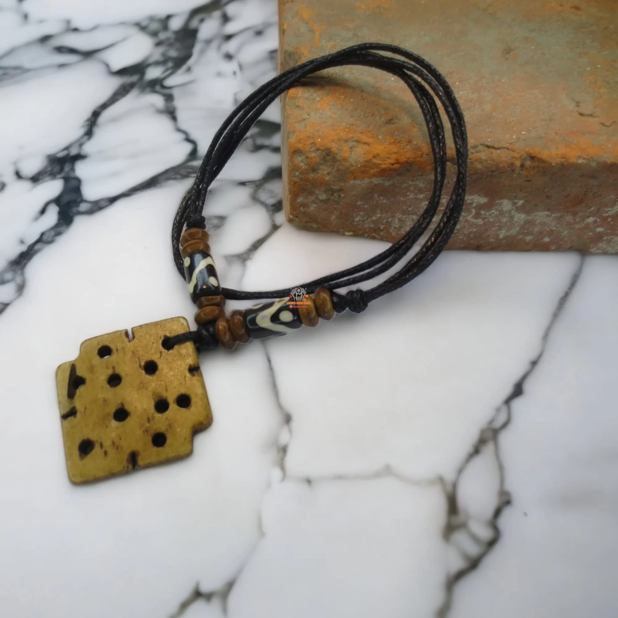 Tibetan Knot Pendant Necklace