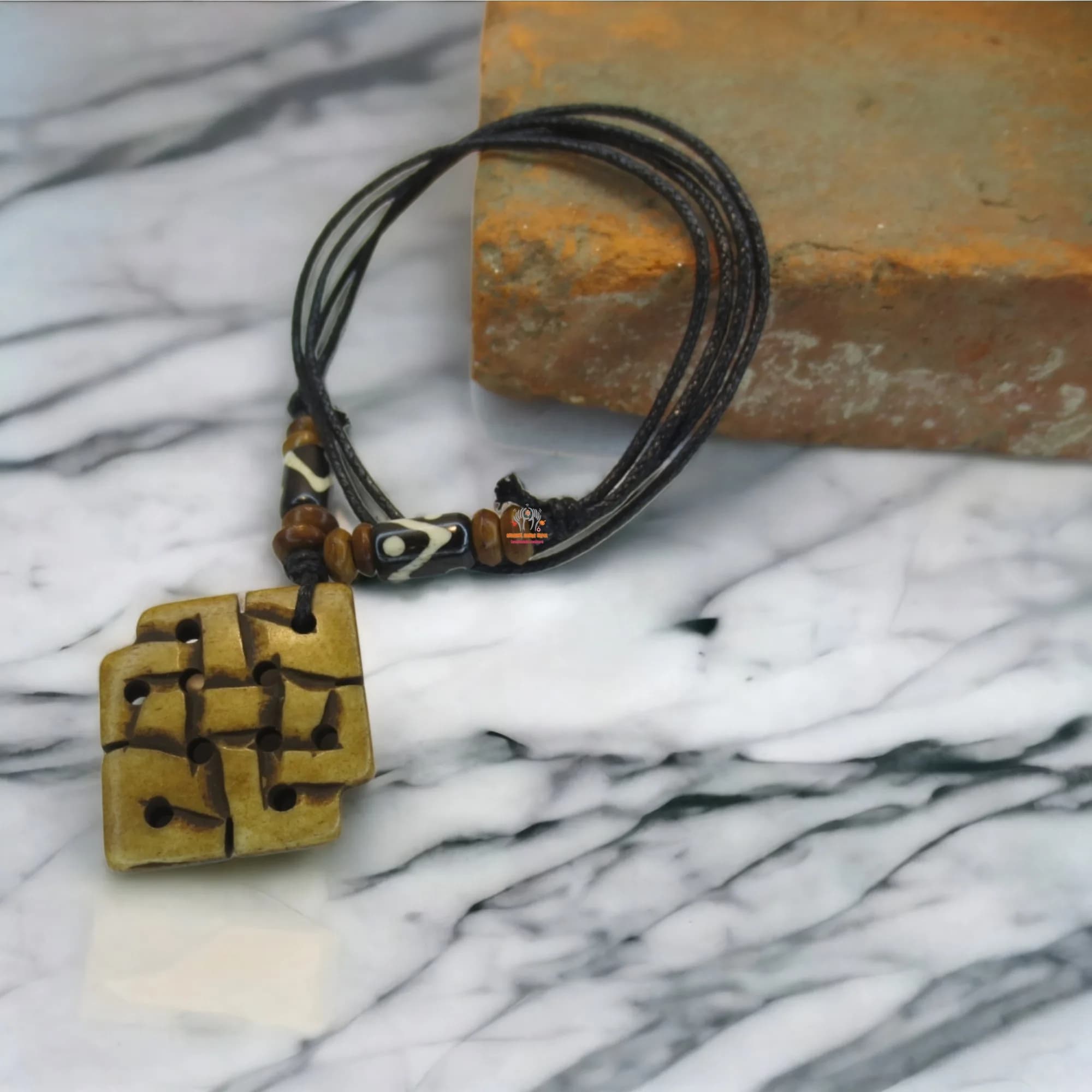 Tibetan Knot Pendant Necklace