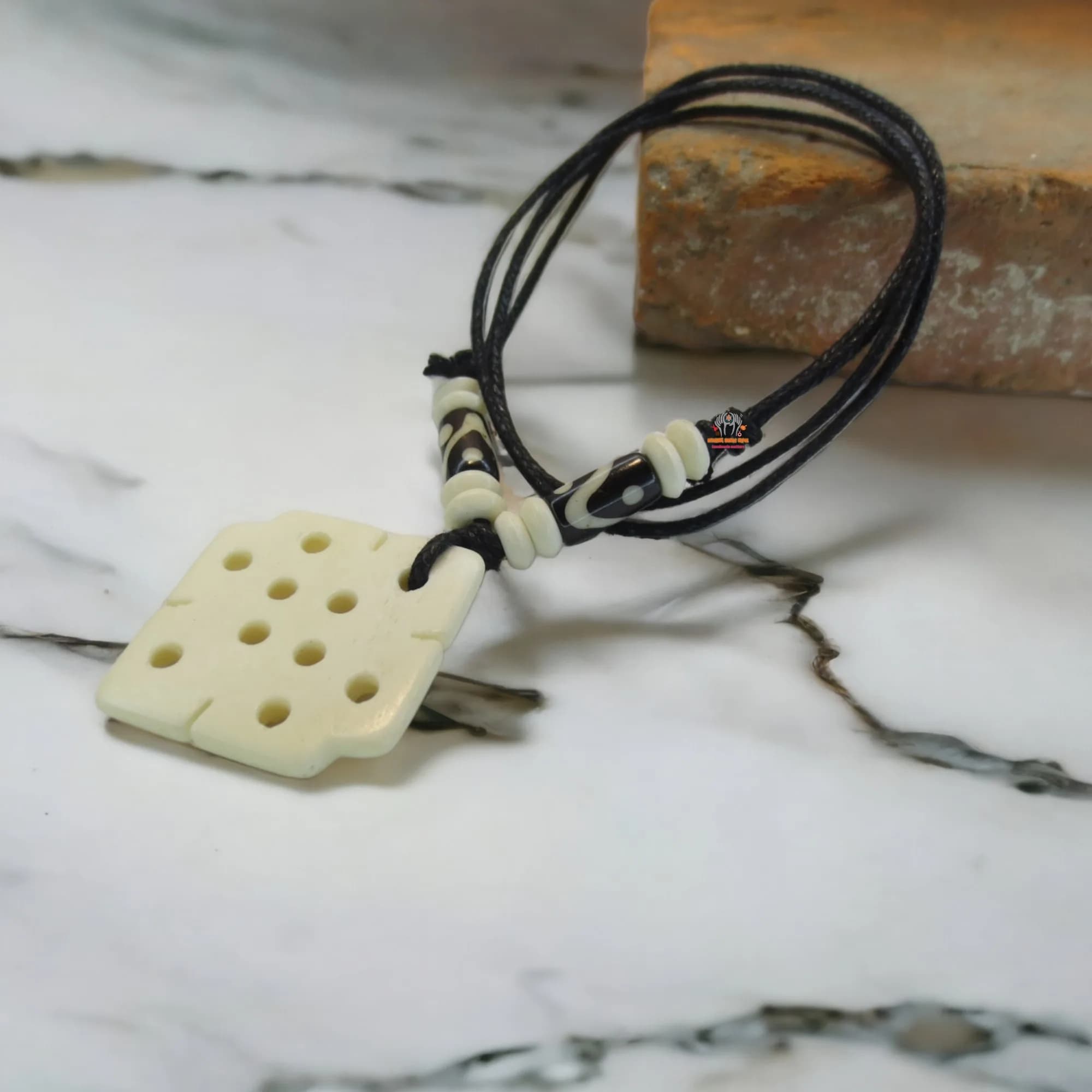 White Knot Pendant