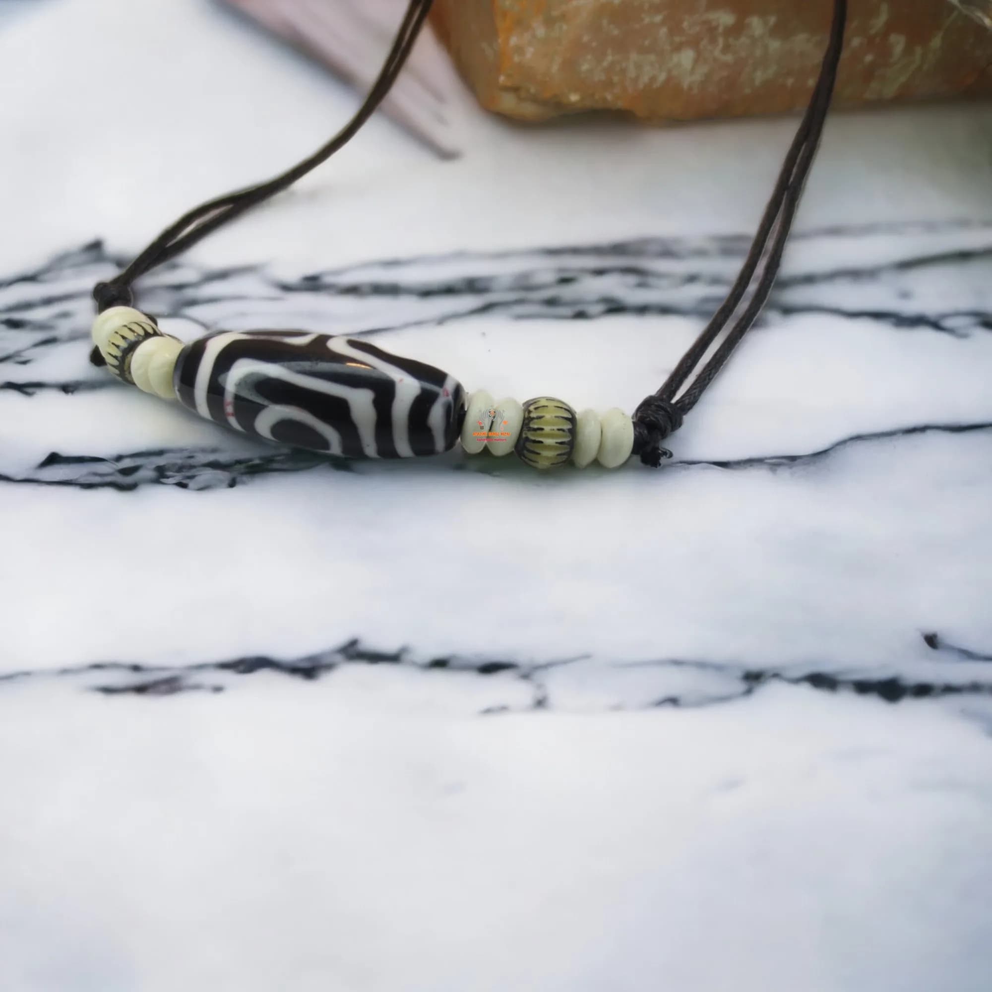 Tibetan Dzi Necklace