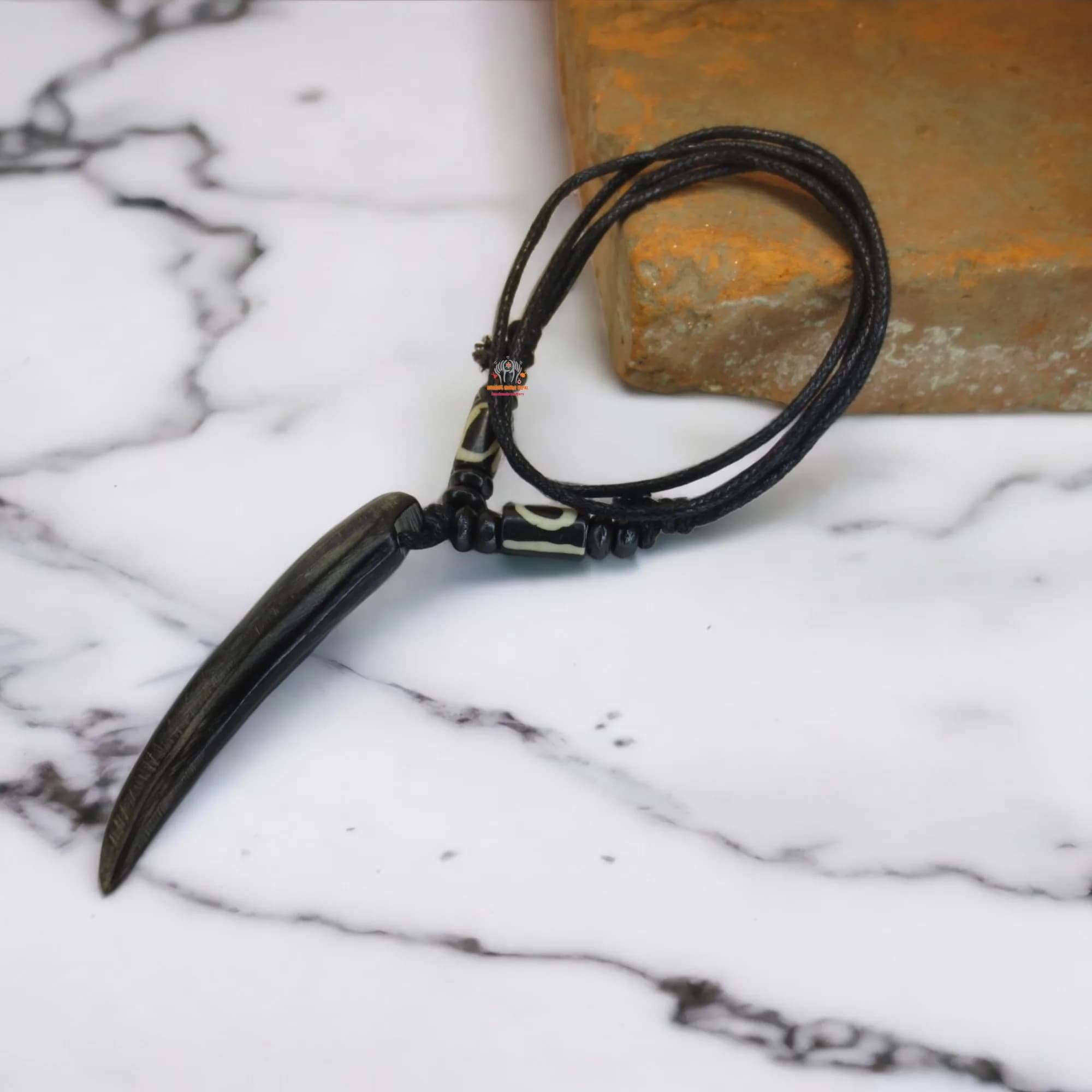 Yin Yang Tooth Necklace