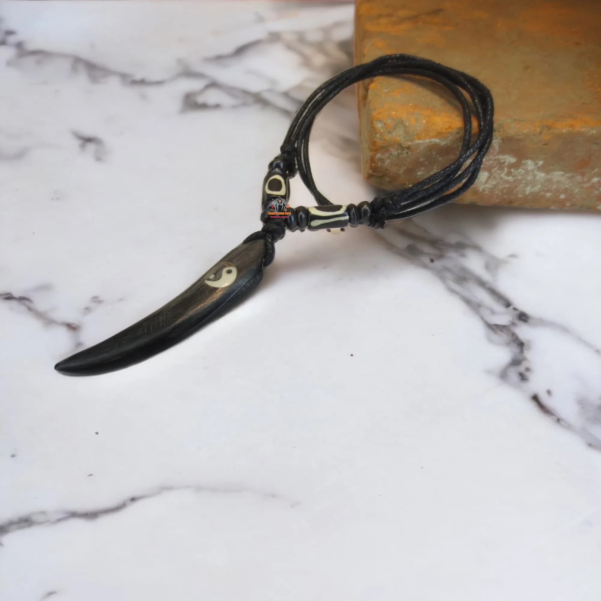 Yin Yang Tooth Necklace