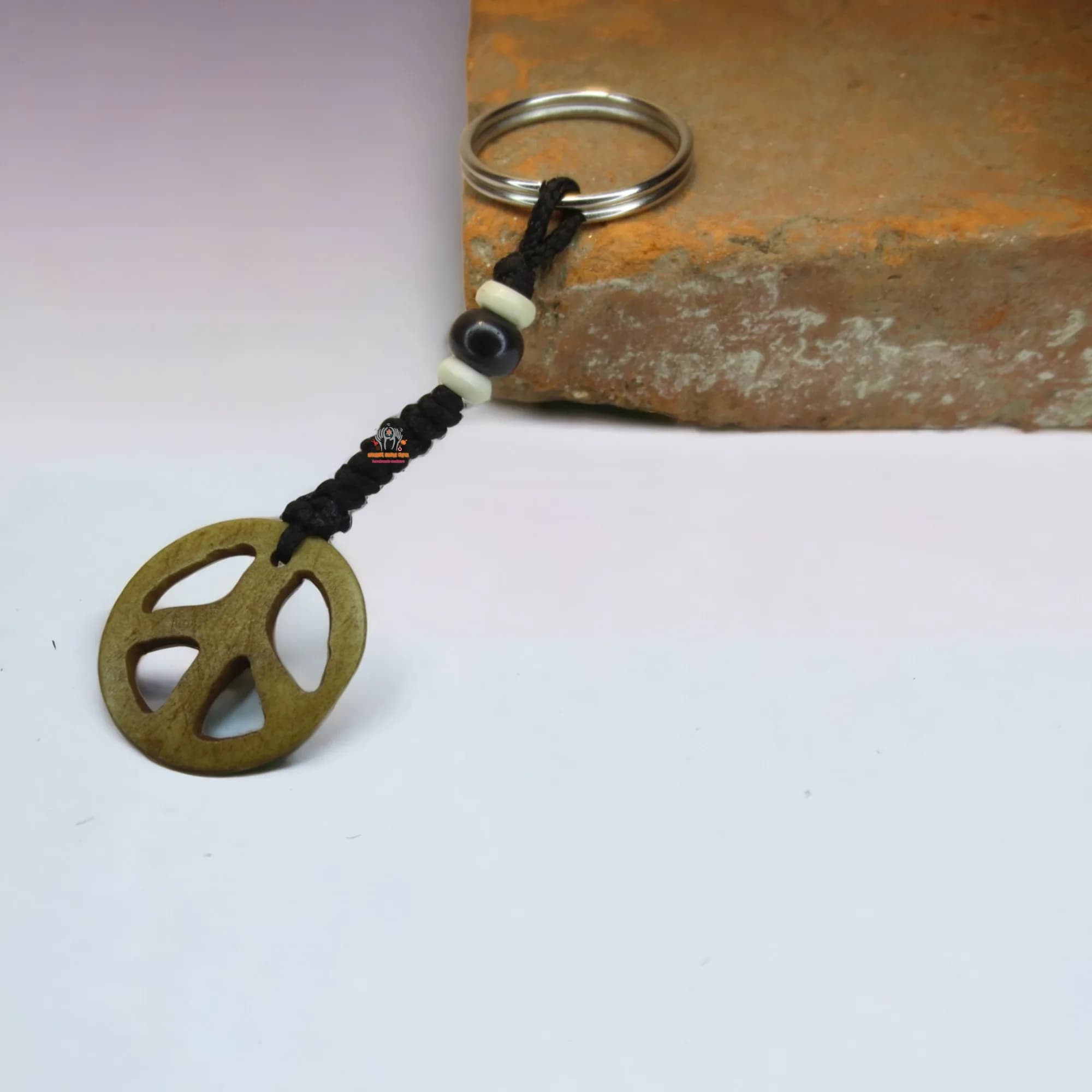 Peace Bone Keyring