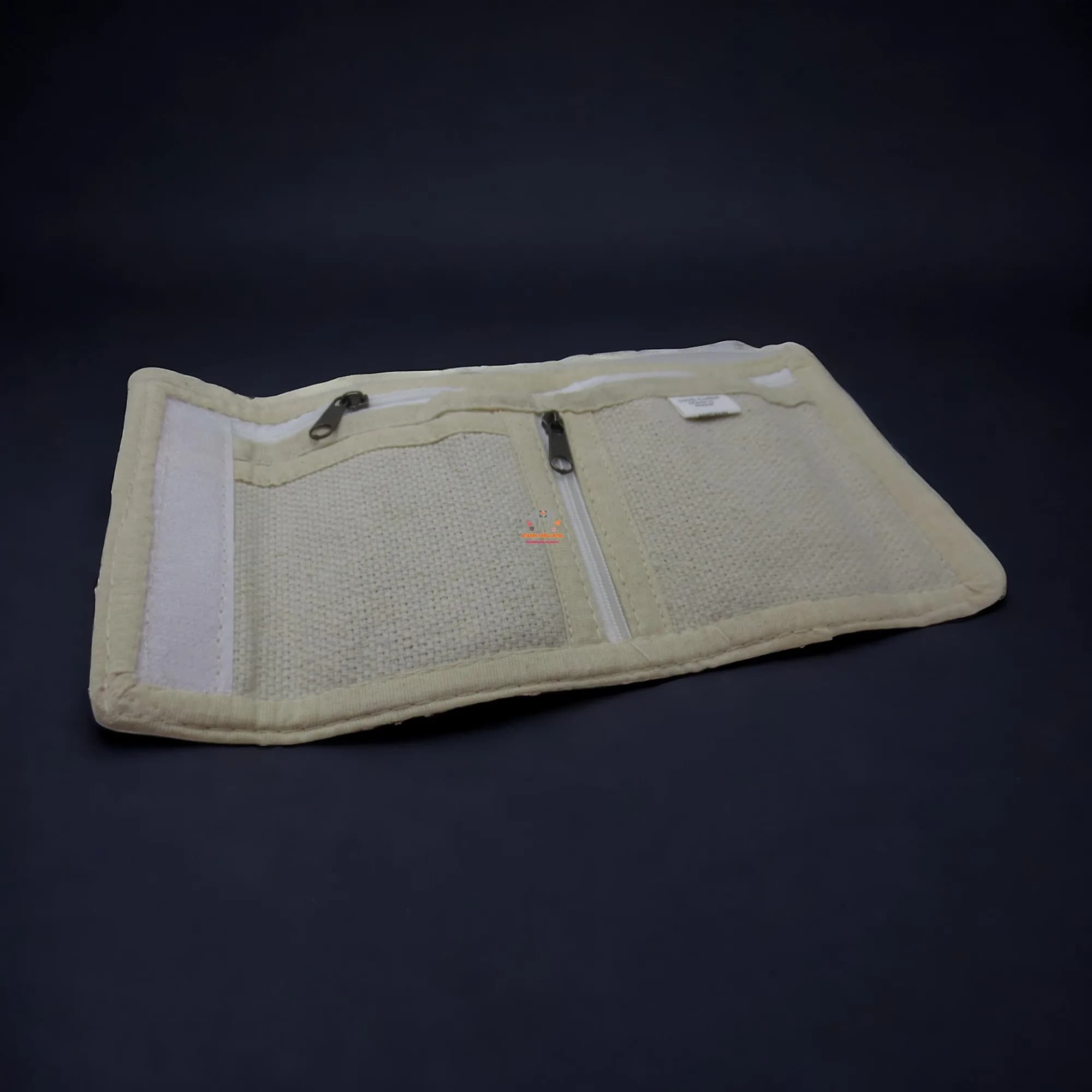 Hemp Leaf Embroidered Wallet