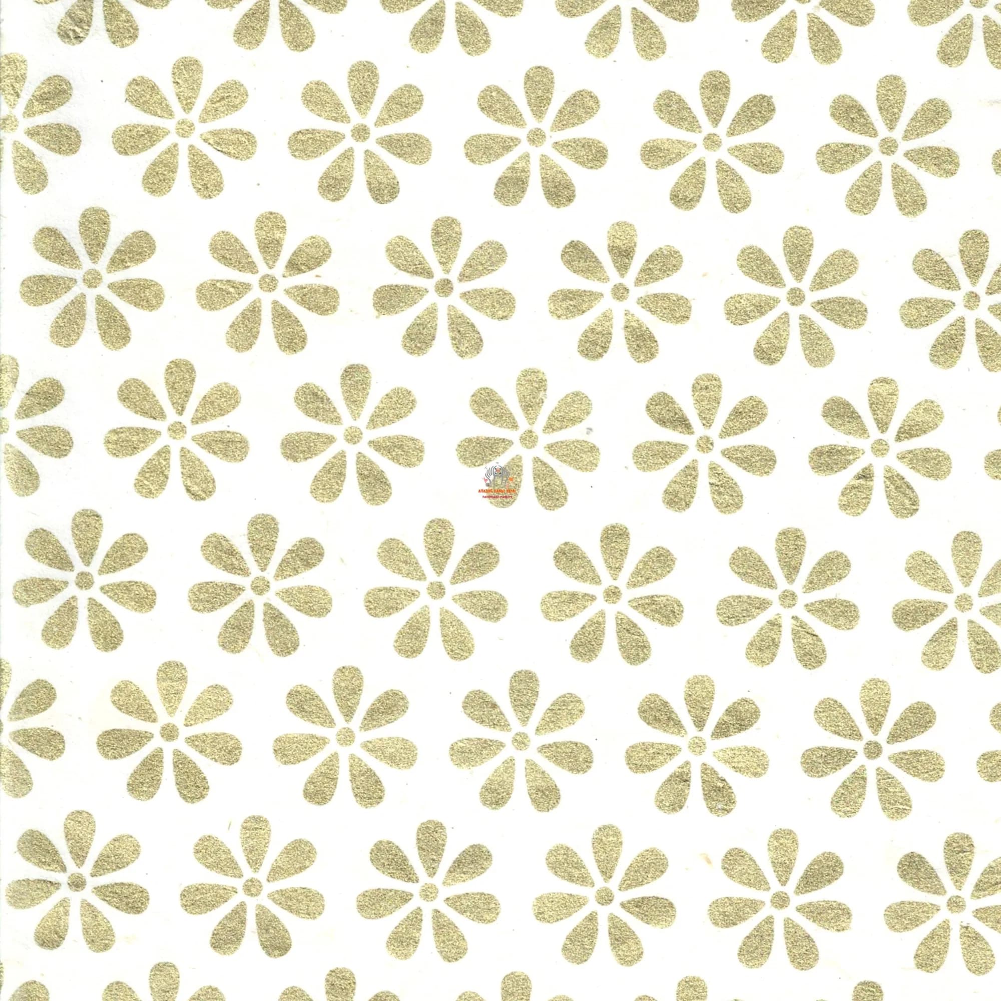 Wrapping Paper Golden Flower