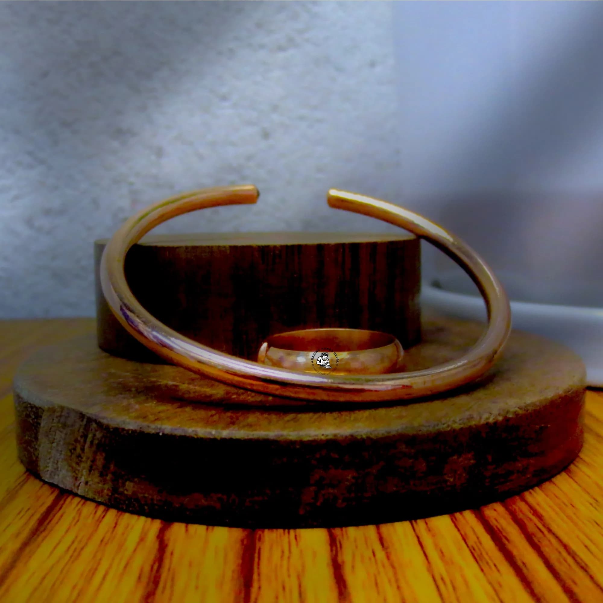 Copper Bracelet and Finger Ring