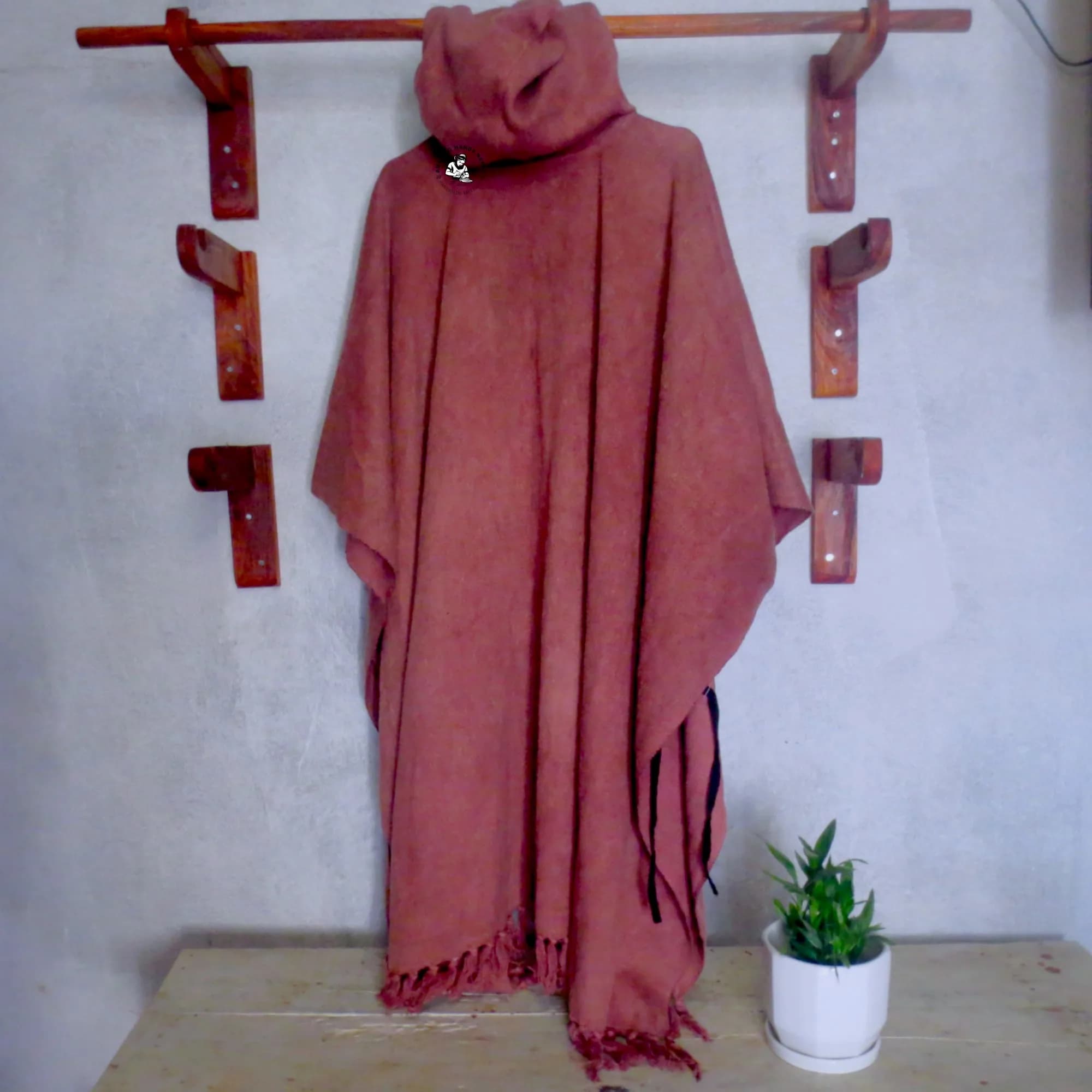 Himalayan Brushed Cotton Poncho
