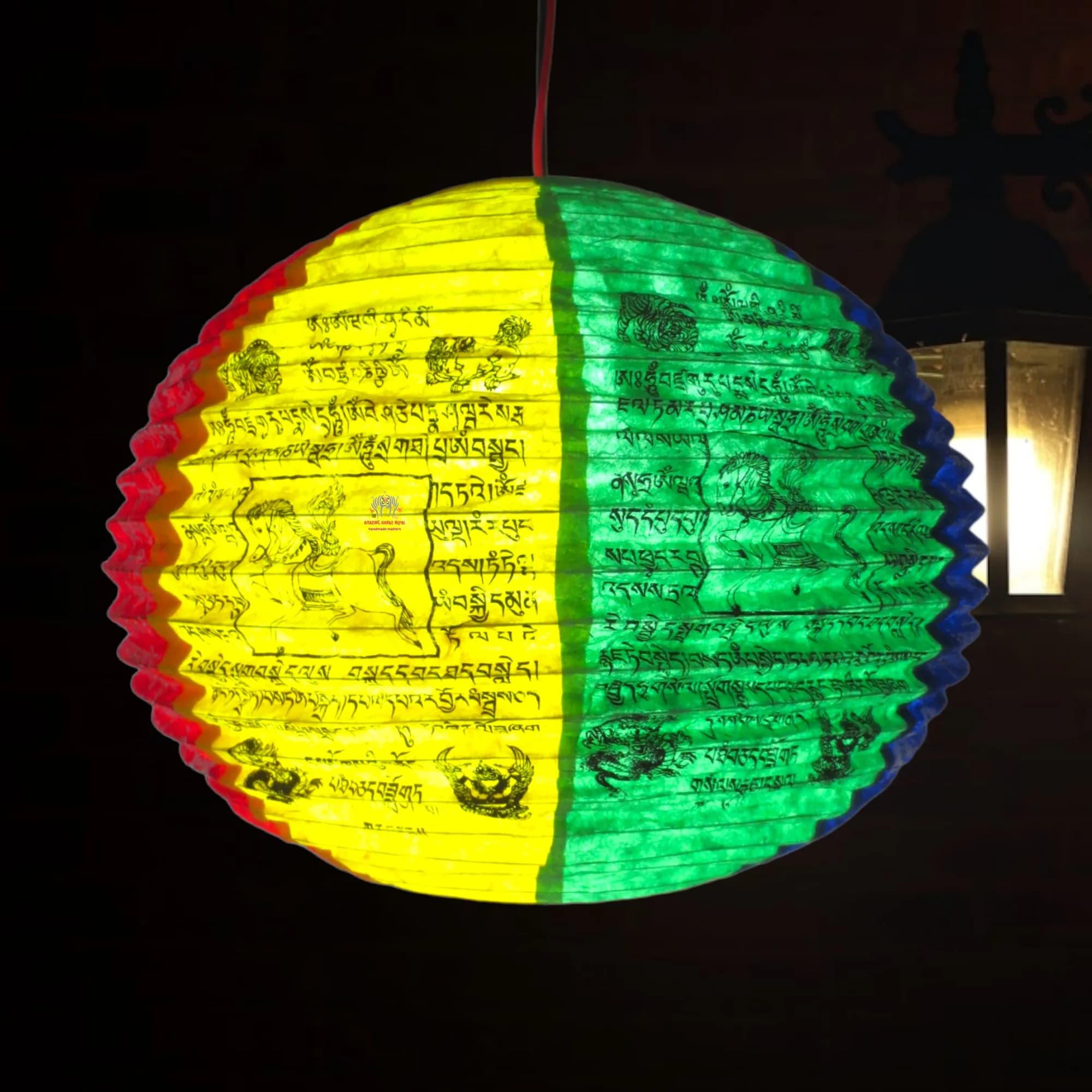 Tibetan Prayer Flag Lampshade