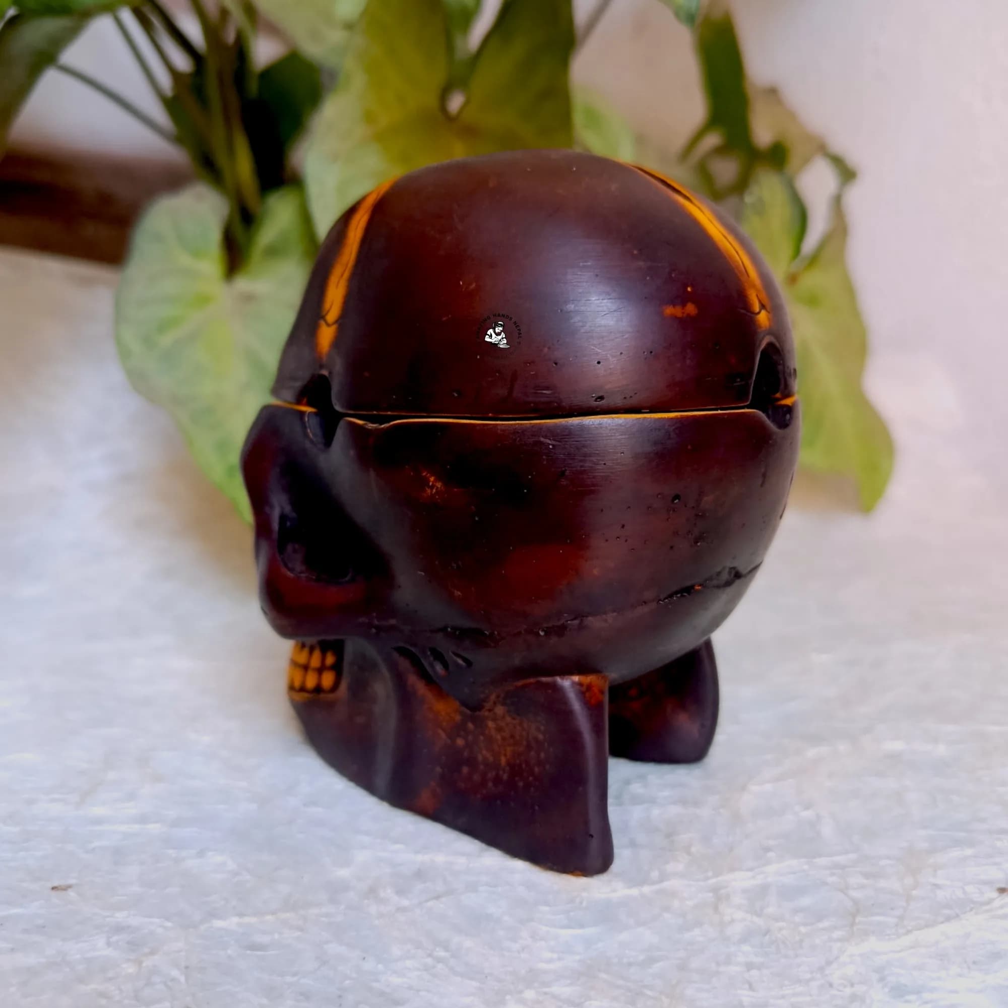 Resin Skull Ashtray