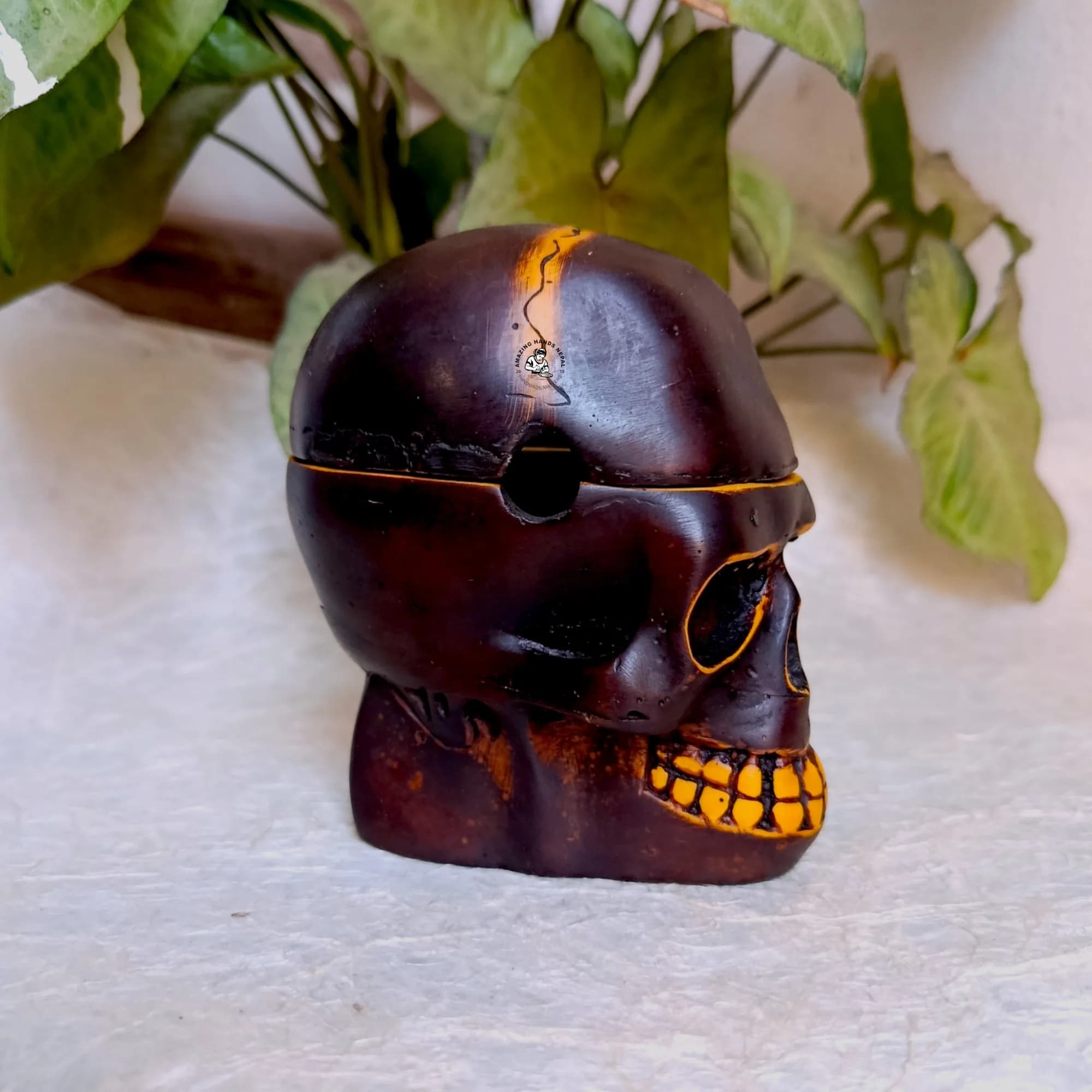 Resin Skull Ashtray