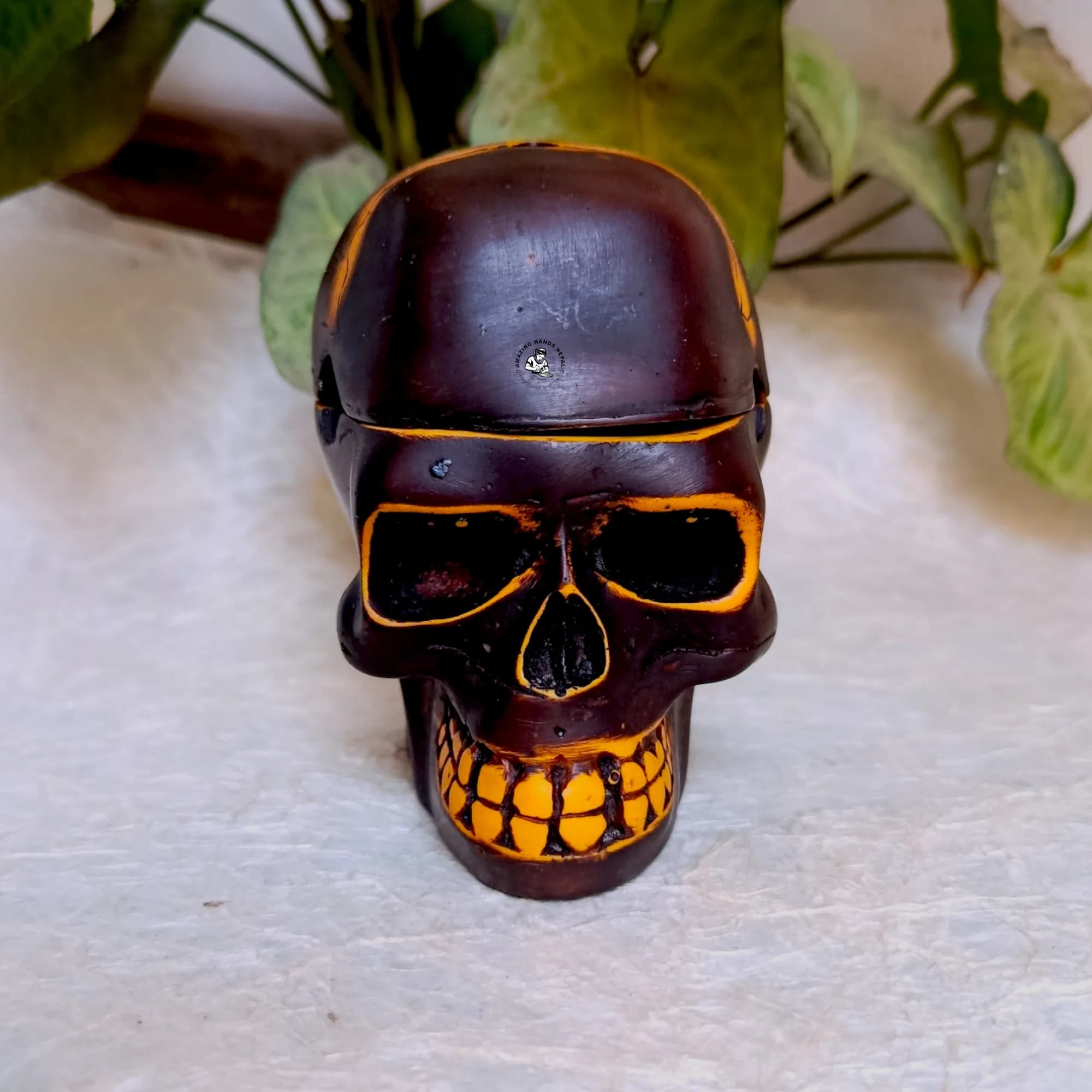 Resin Skull Ashtray