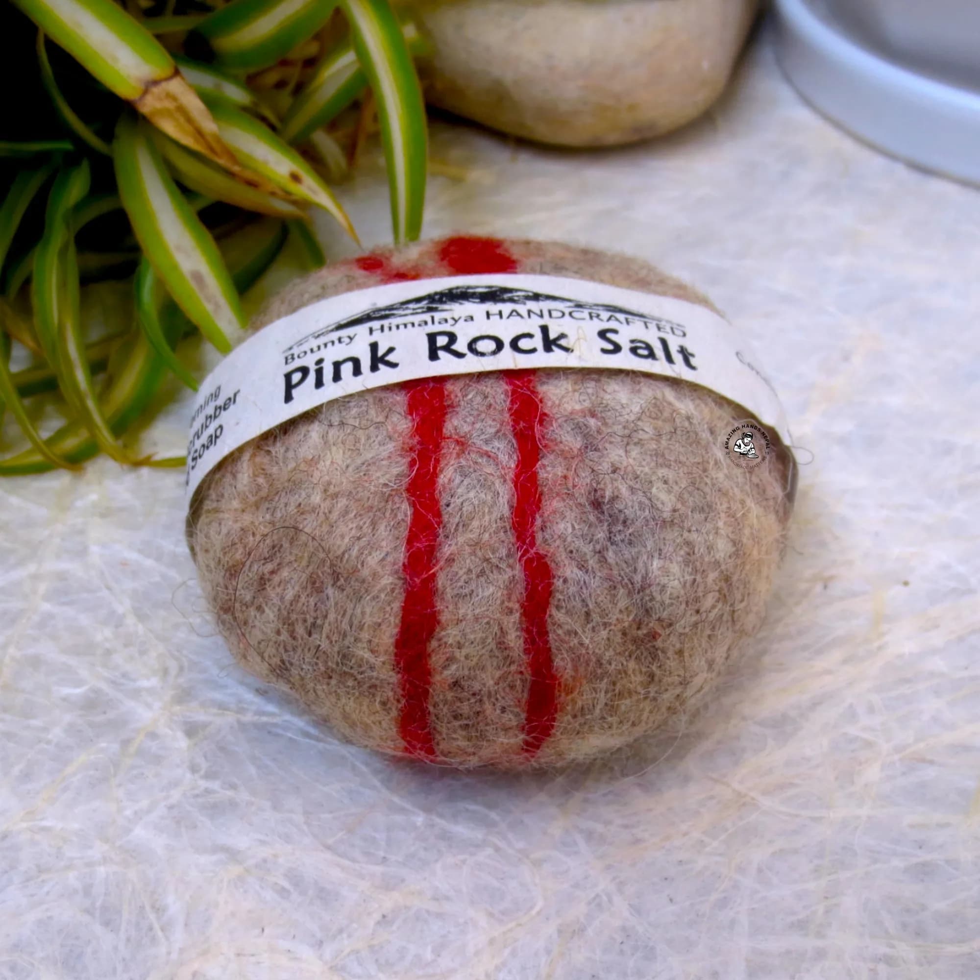 Bounty Himalaya Felted Pink Rock Salt Soap