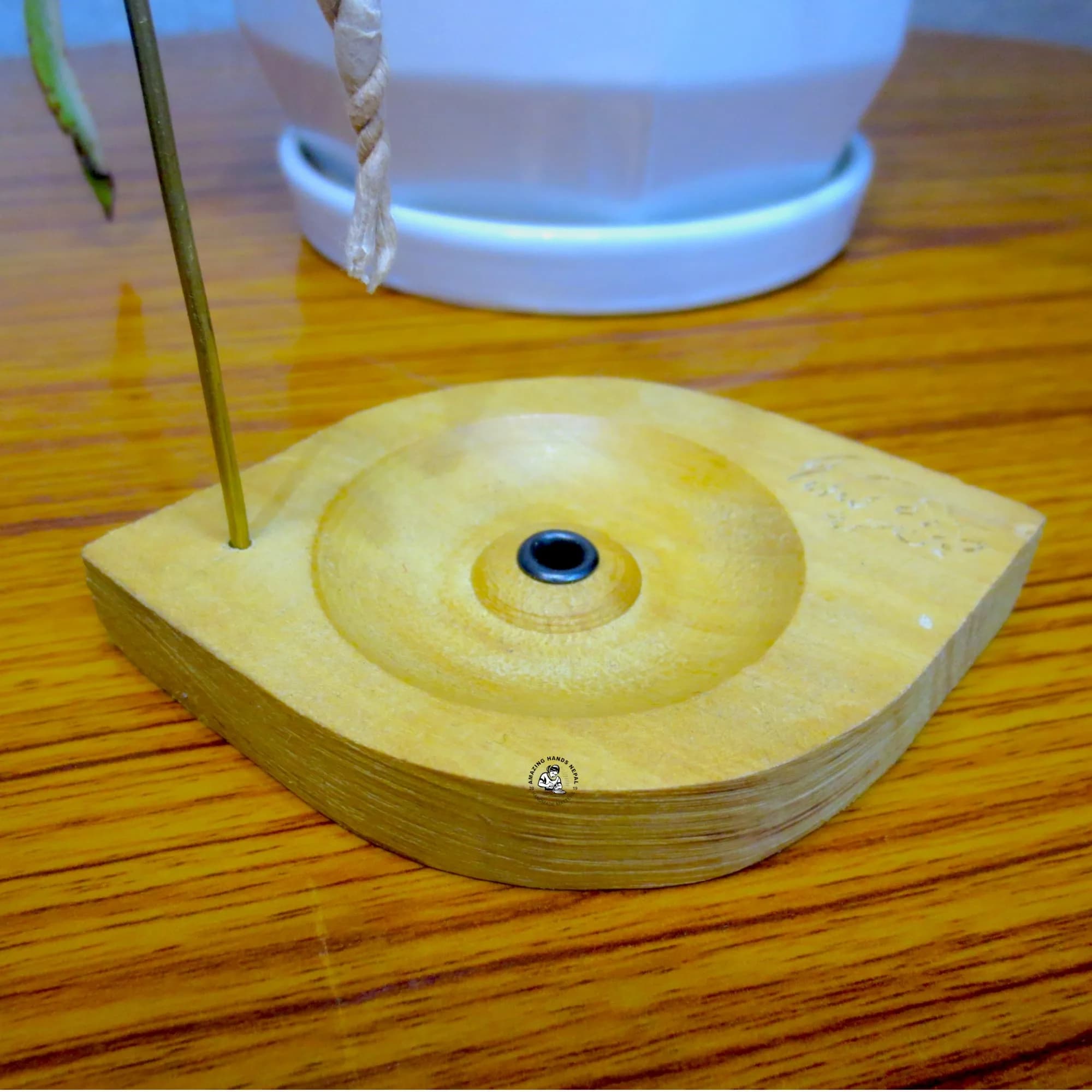 Wooden Yak Carved Incense Holder