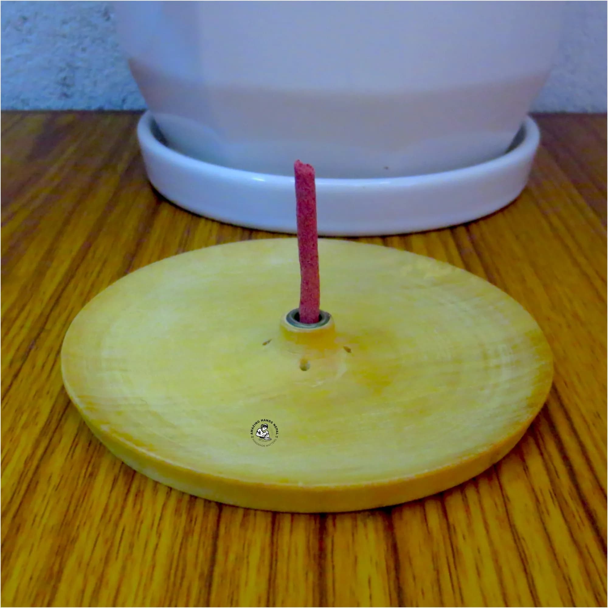 Tibetan Natural Wooden Incense Holder