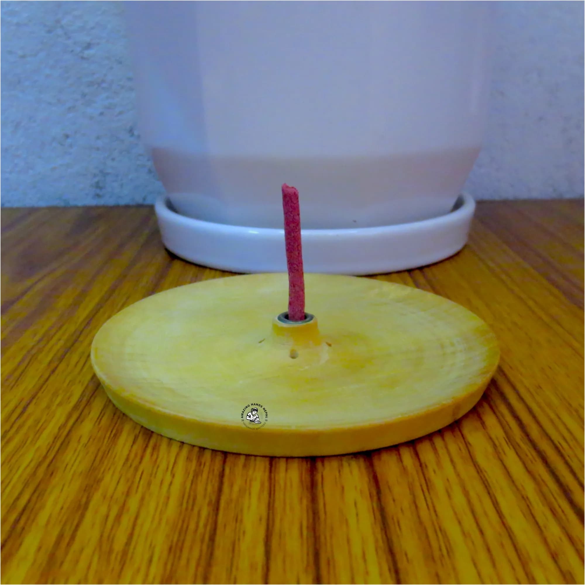 Natural Wooden Incense Holder