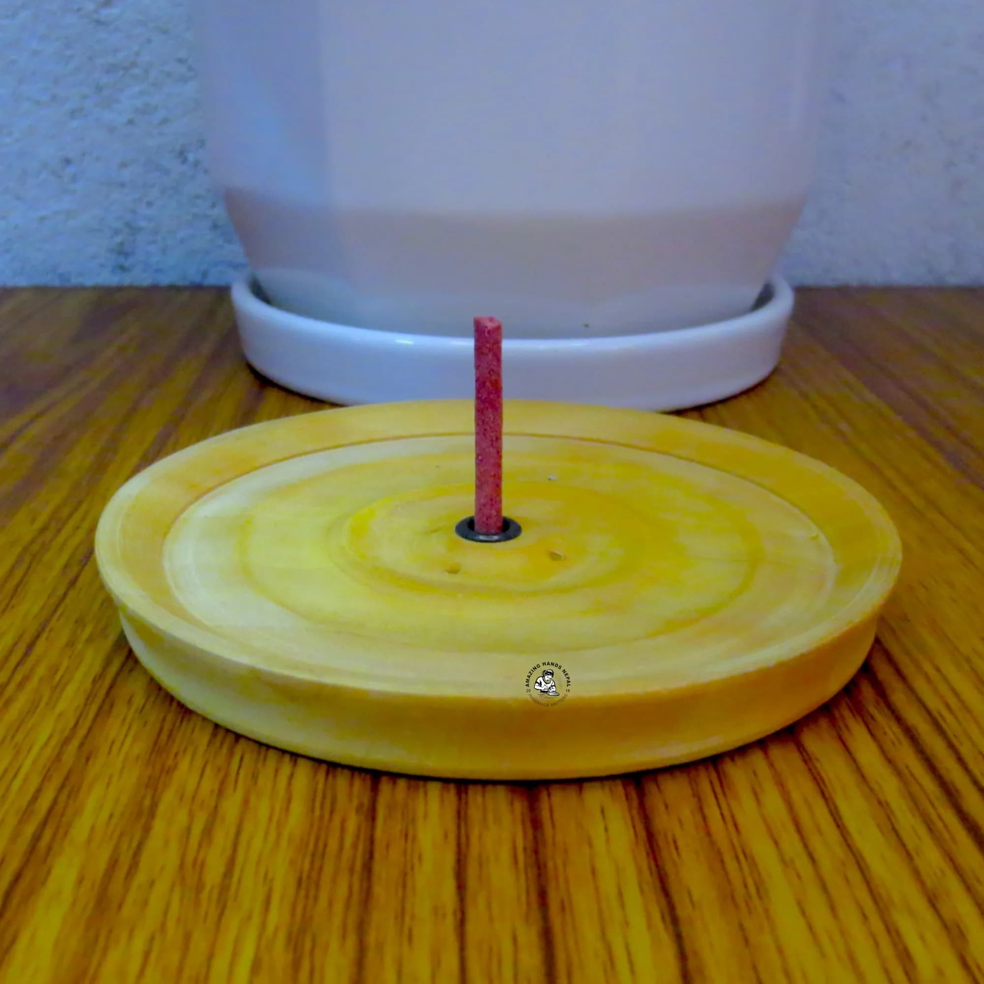 Tibetan Wooden Plate Incense Holder
