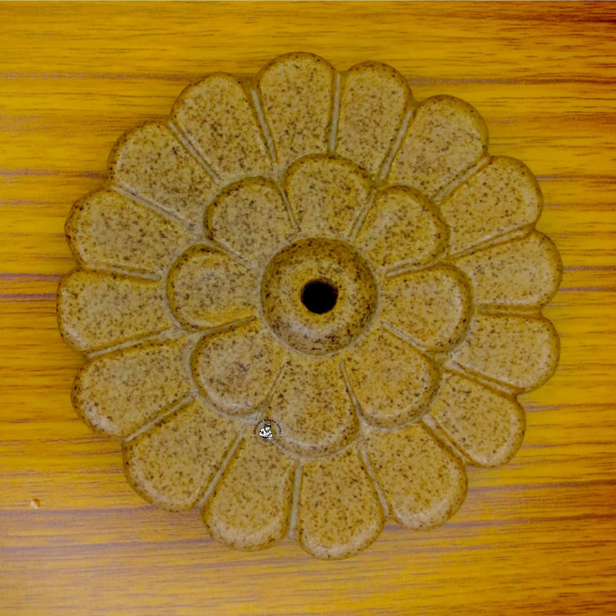Tibetan Flower Ceramic Incense Holder