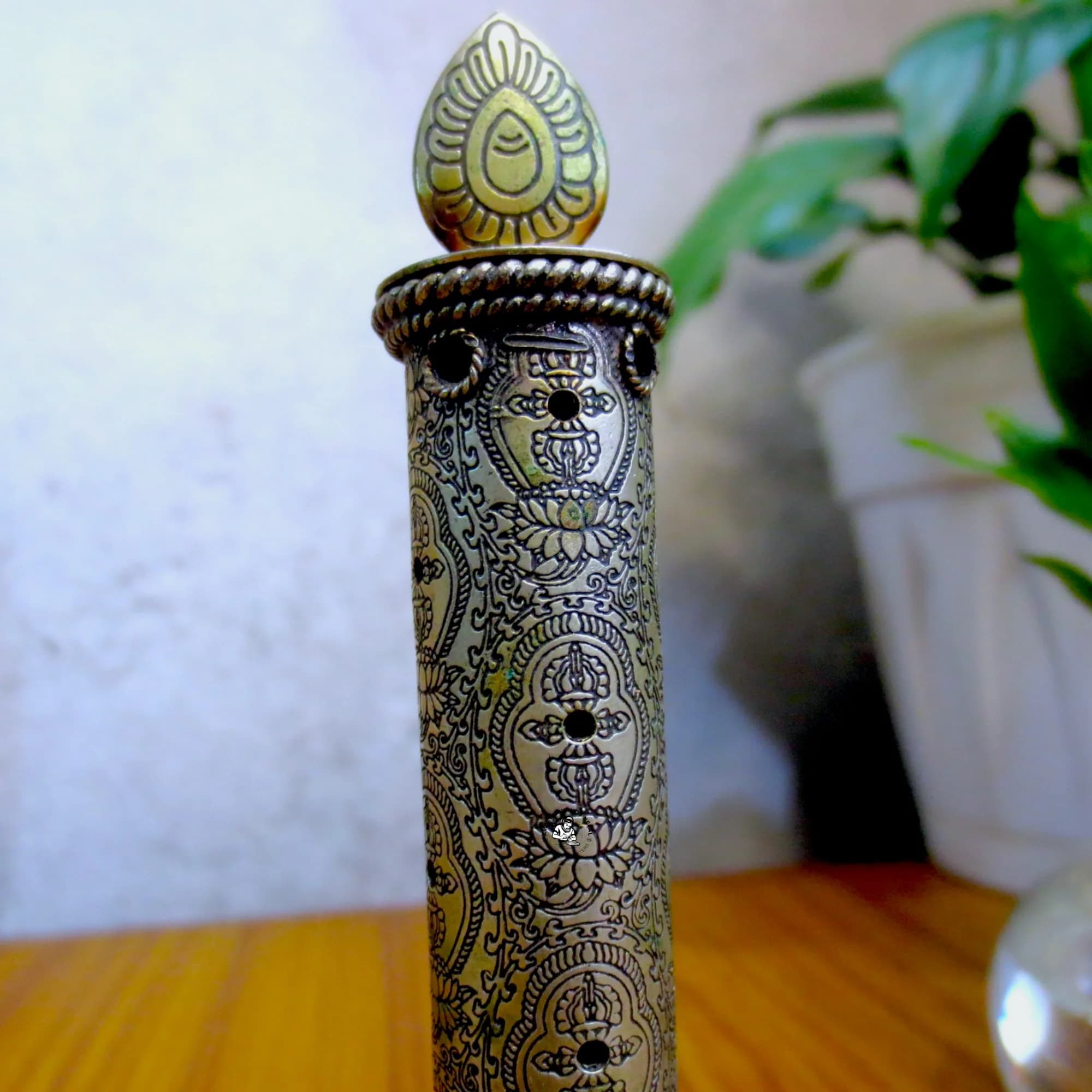 Burning Candle Design Incense Holder