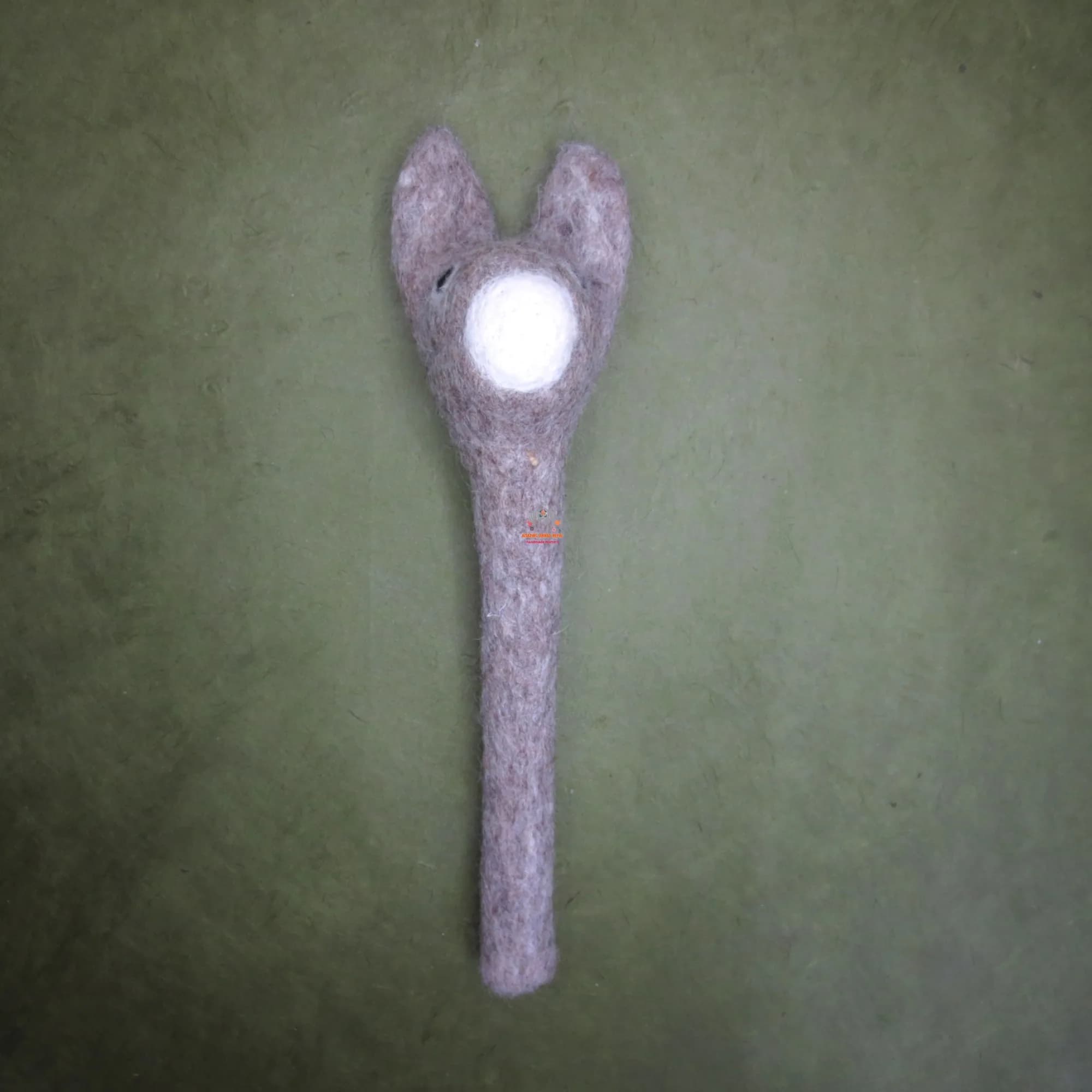 Wool Felted Dog Pencil Puppet Toy