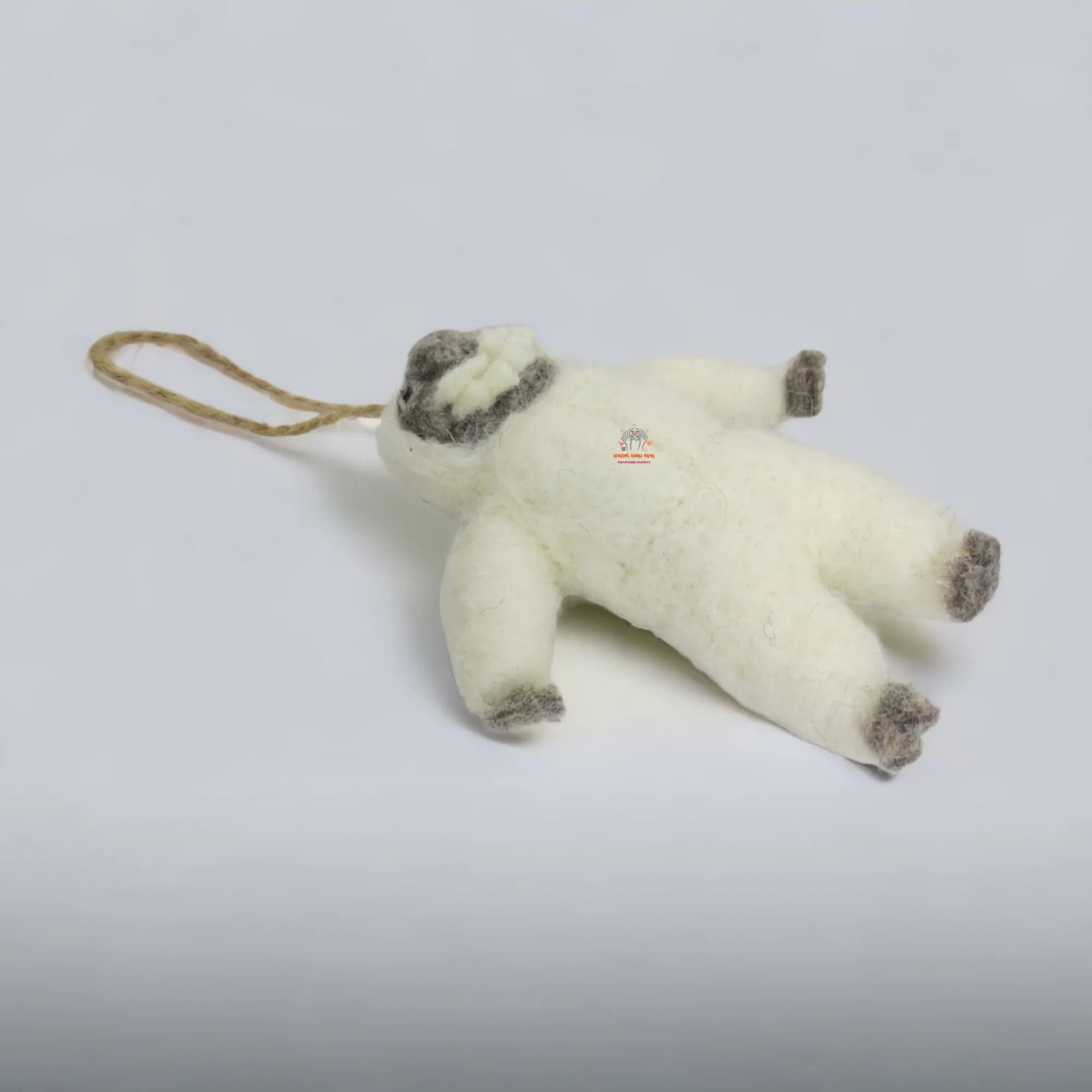 Wool Felt Yeti Toy Ornament