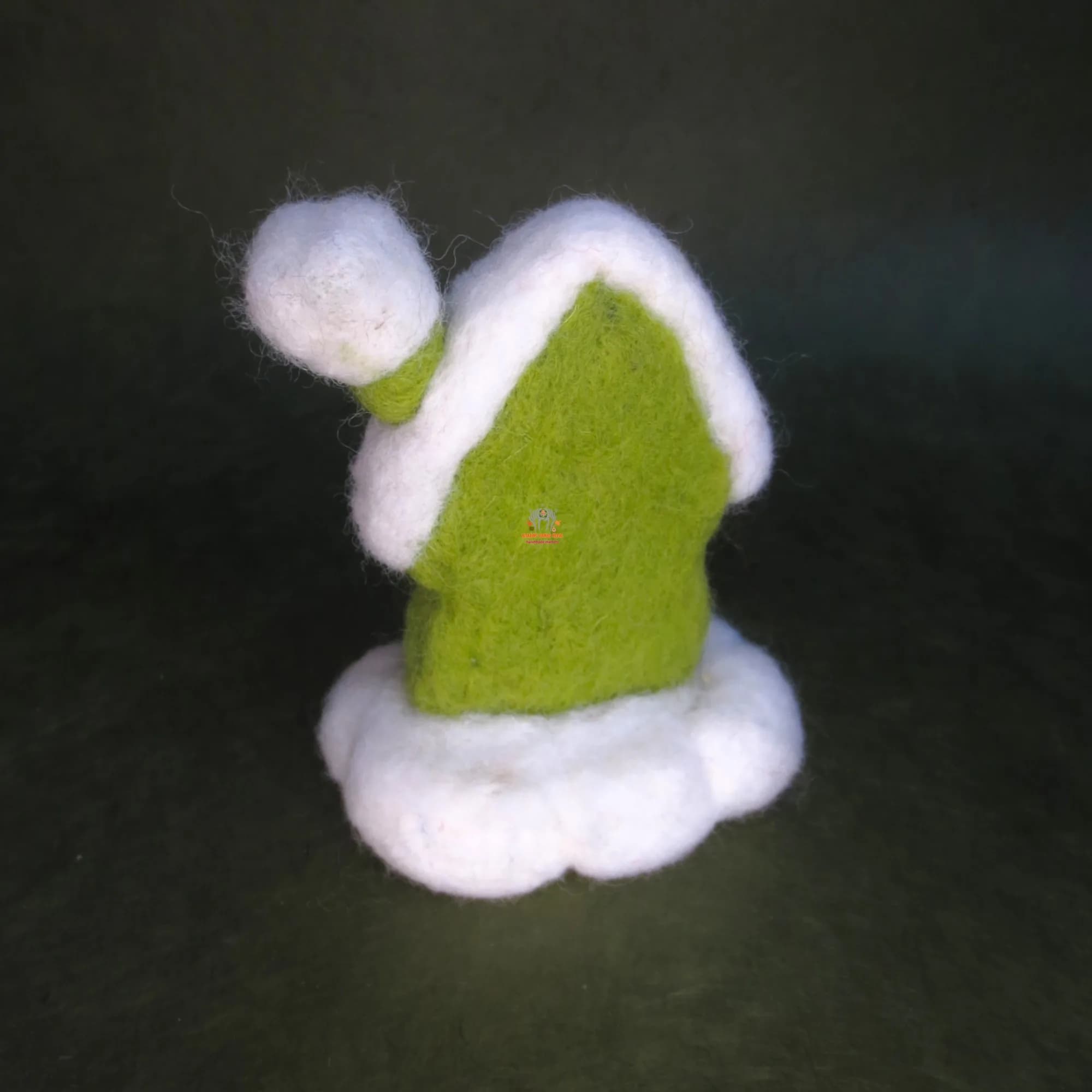 Wool Felted Snowy Christmas House