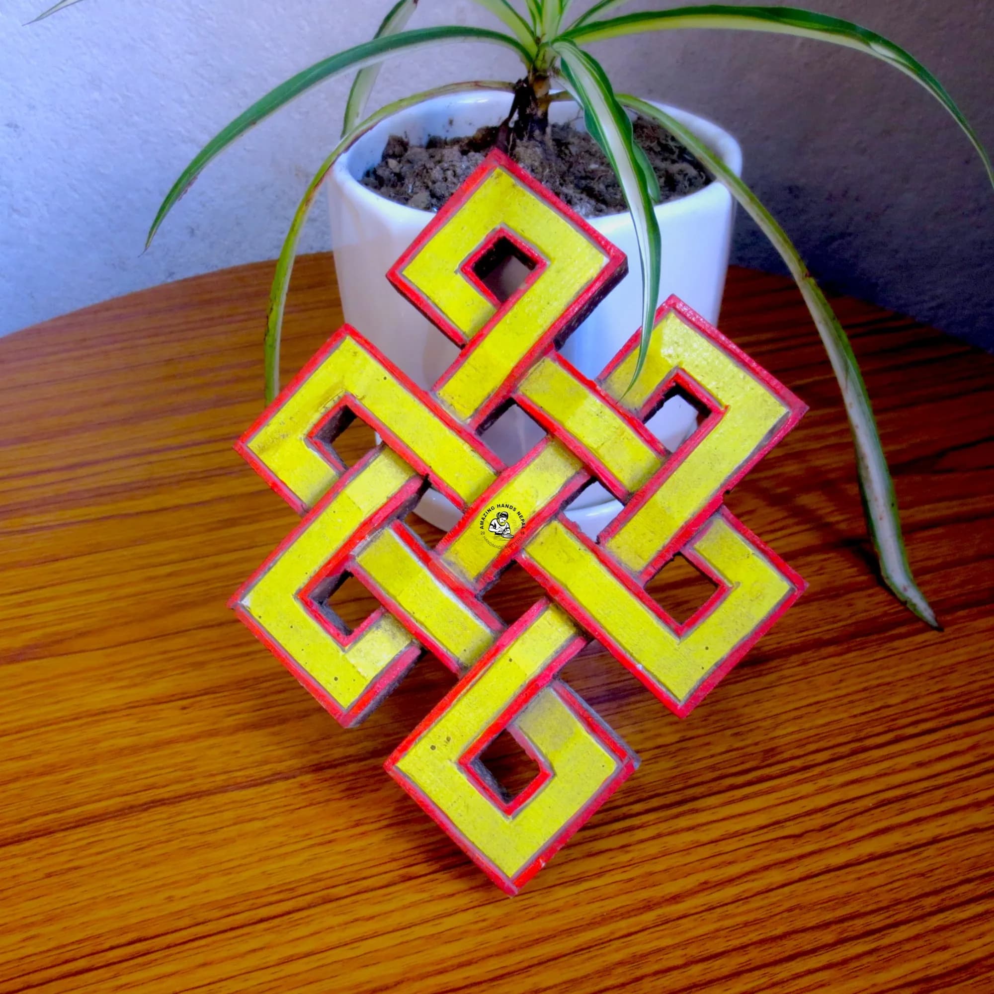 Hand Painted Tibetan Endless Knot