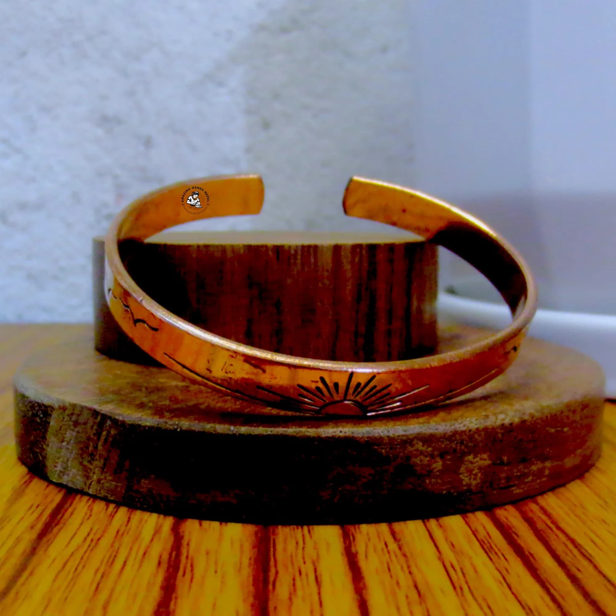 Rising Sun Copper Bracelet