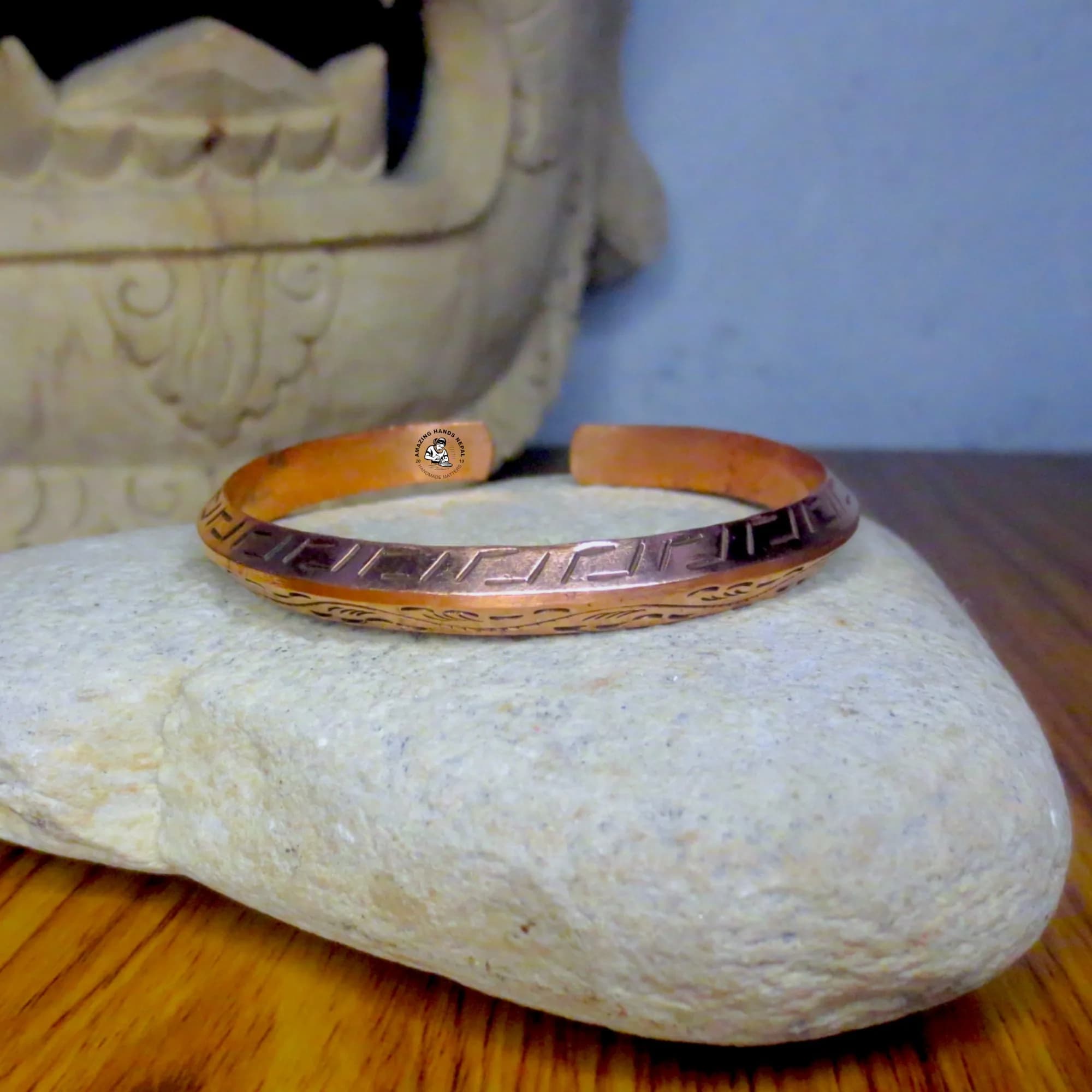 Healing Symbol Carved Bracelet
