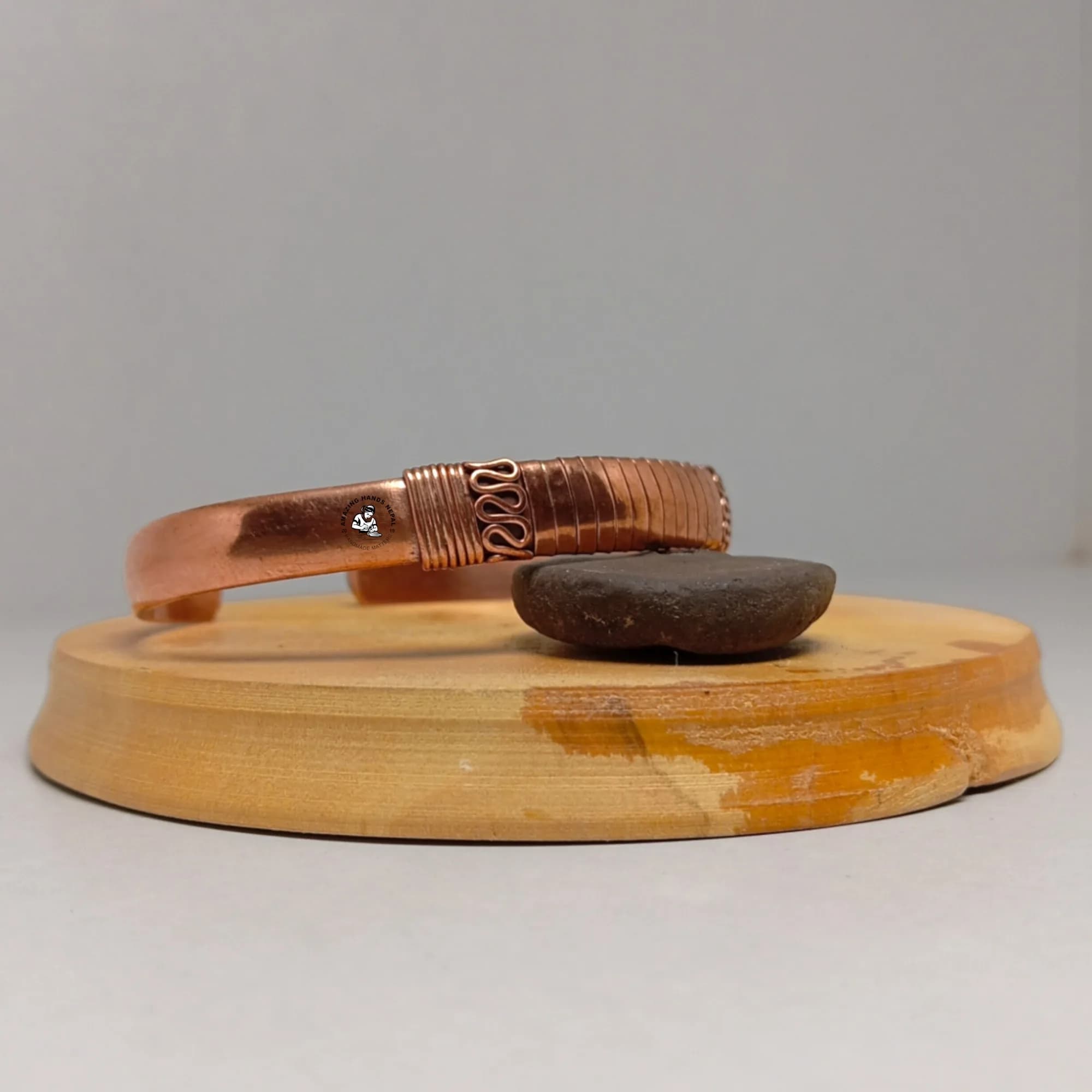 Tibetan Copper Rolled-up Bracelet