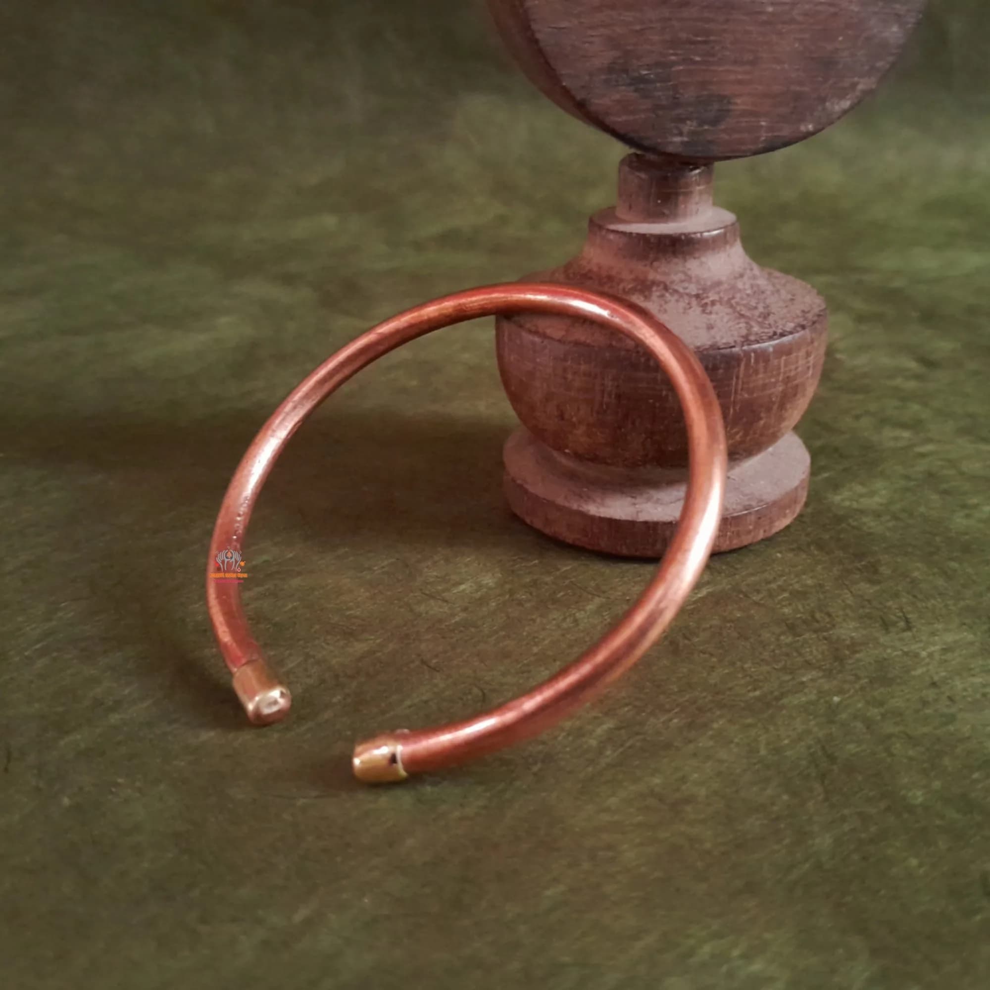 Tibetan Brass Cap Copper Bracelet