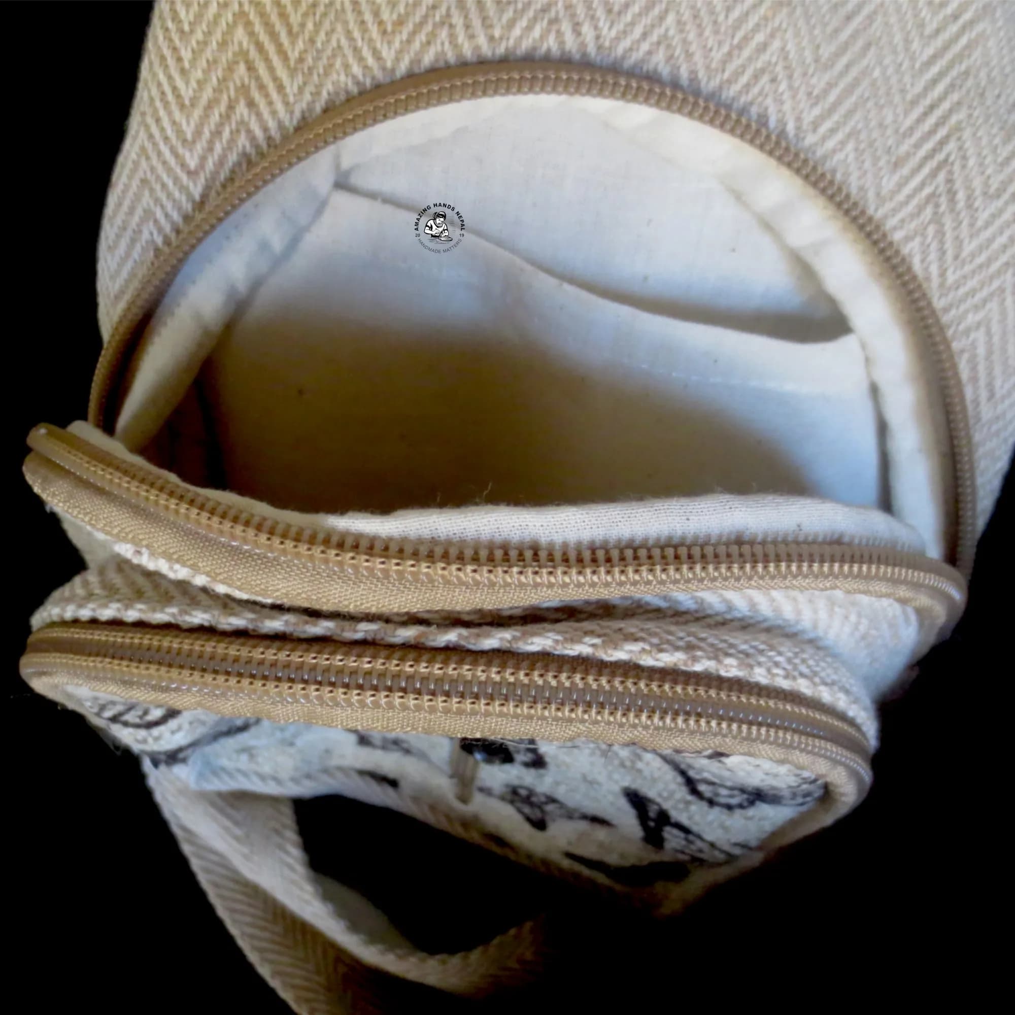 Hemp Crossbody Butterfly Printed Bag