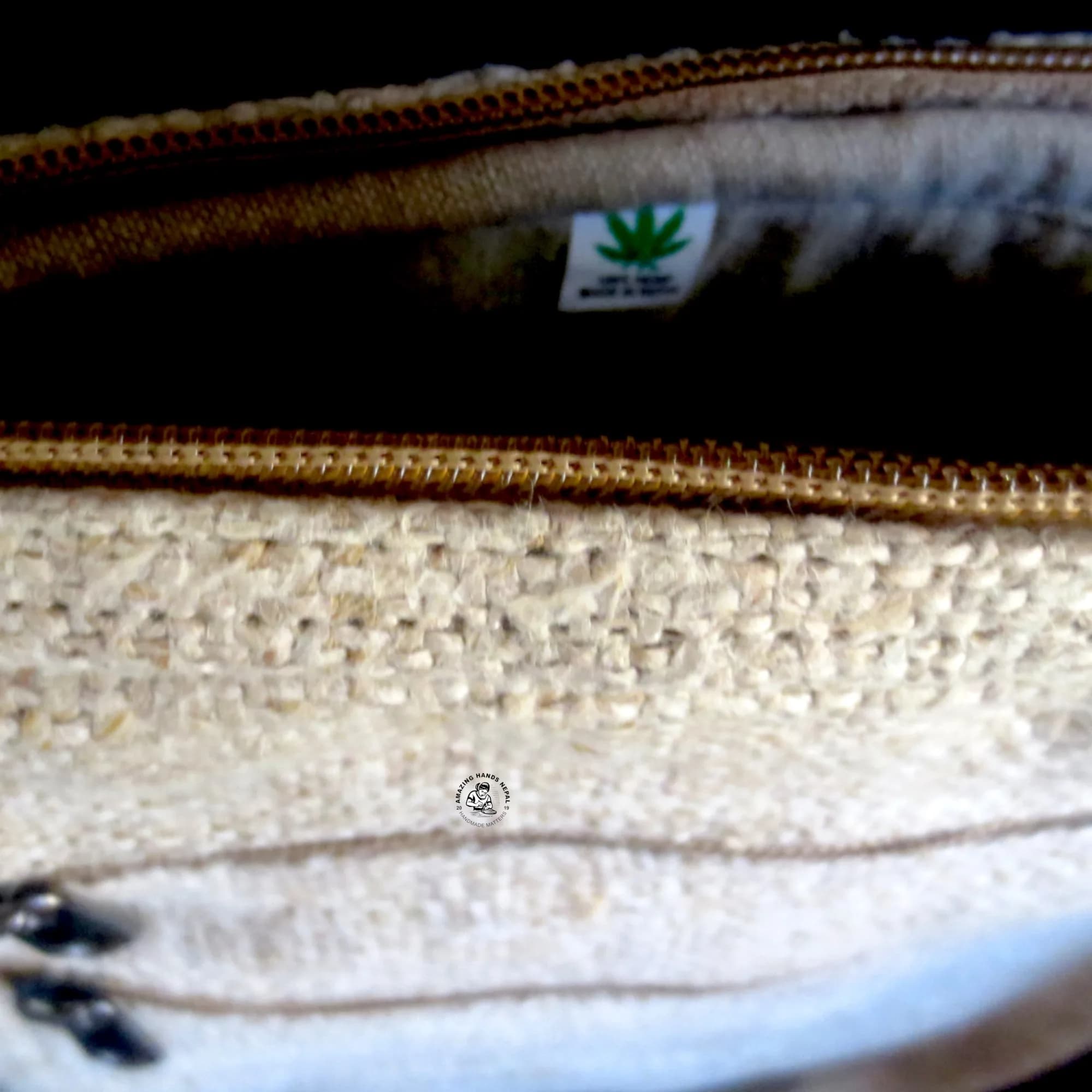 Hemp Crossbody Natural Passport Bag